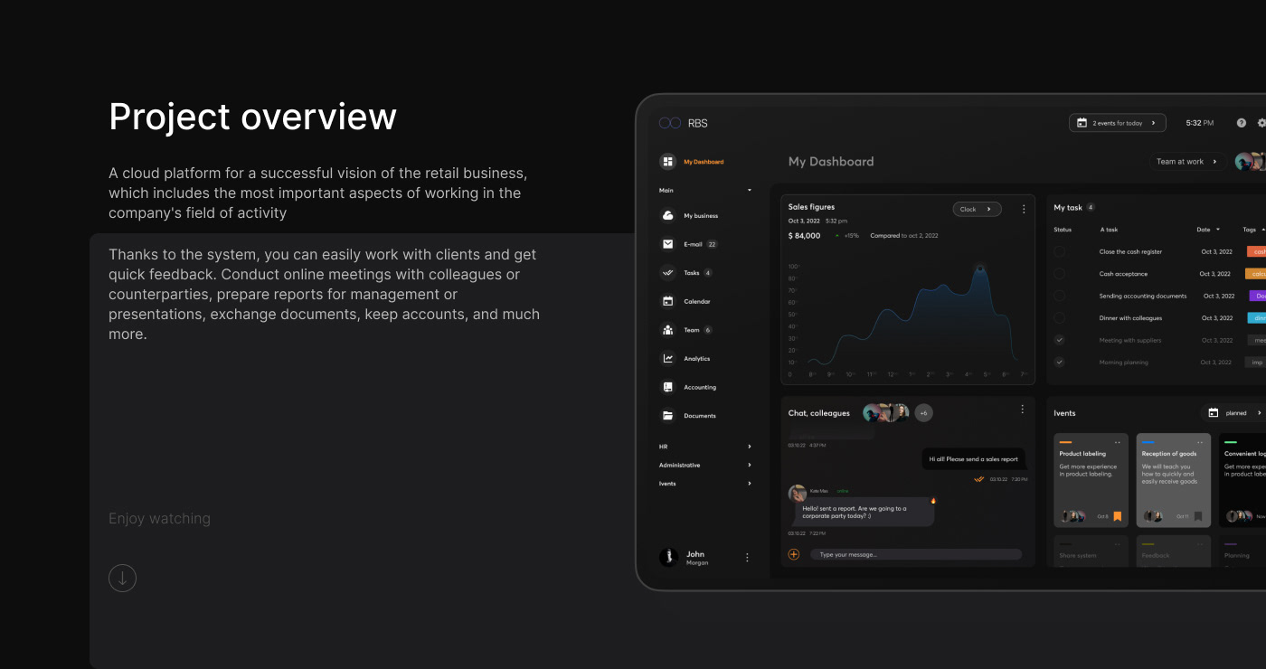 RBS - SaaS | UX Dashboard | Дашборд | CRM | Розничный бизнес — Изображение №2 — Интерфейсы, Брендинг, Иллюстрация на Dprofile