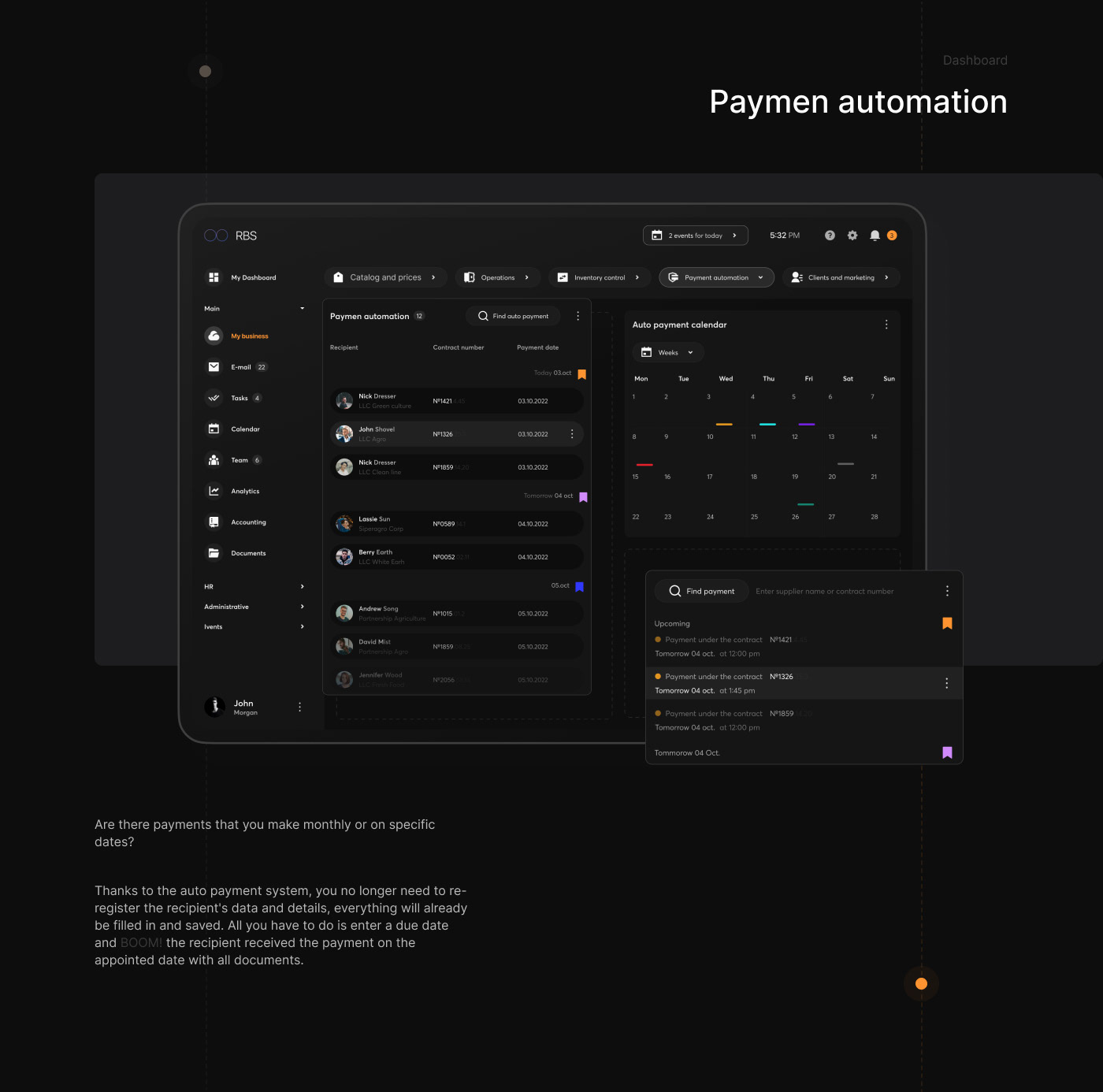 RBS - SaaS | UX Dashboard | Дашборд | CRM | Розничный бизнес — Изображение №14 — Интерфейсы, Брендинг, Иллюстрация на Dprofile
