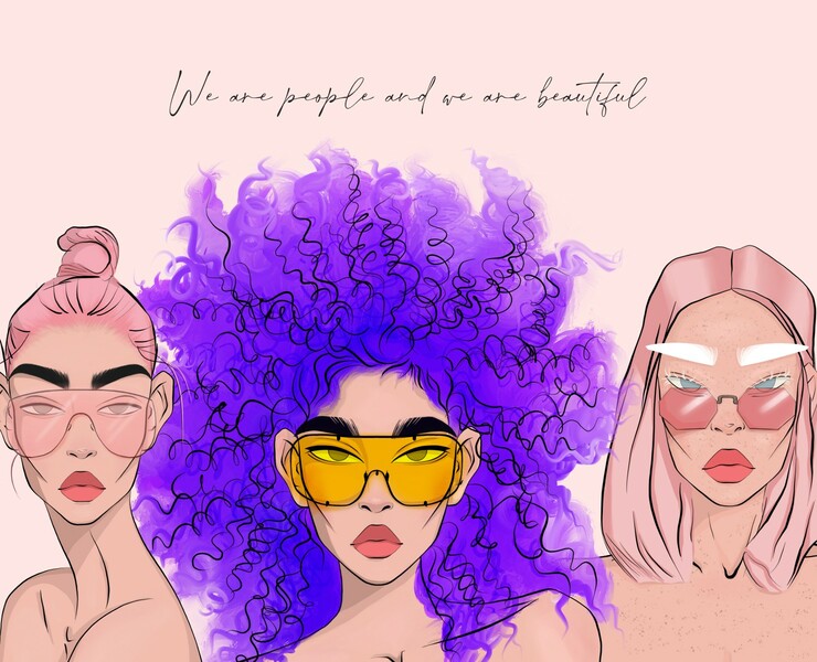 We are people and we are beautiful — Иллюстрация на Dprofile
