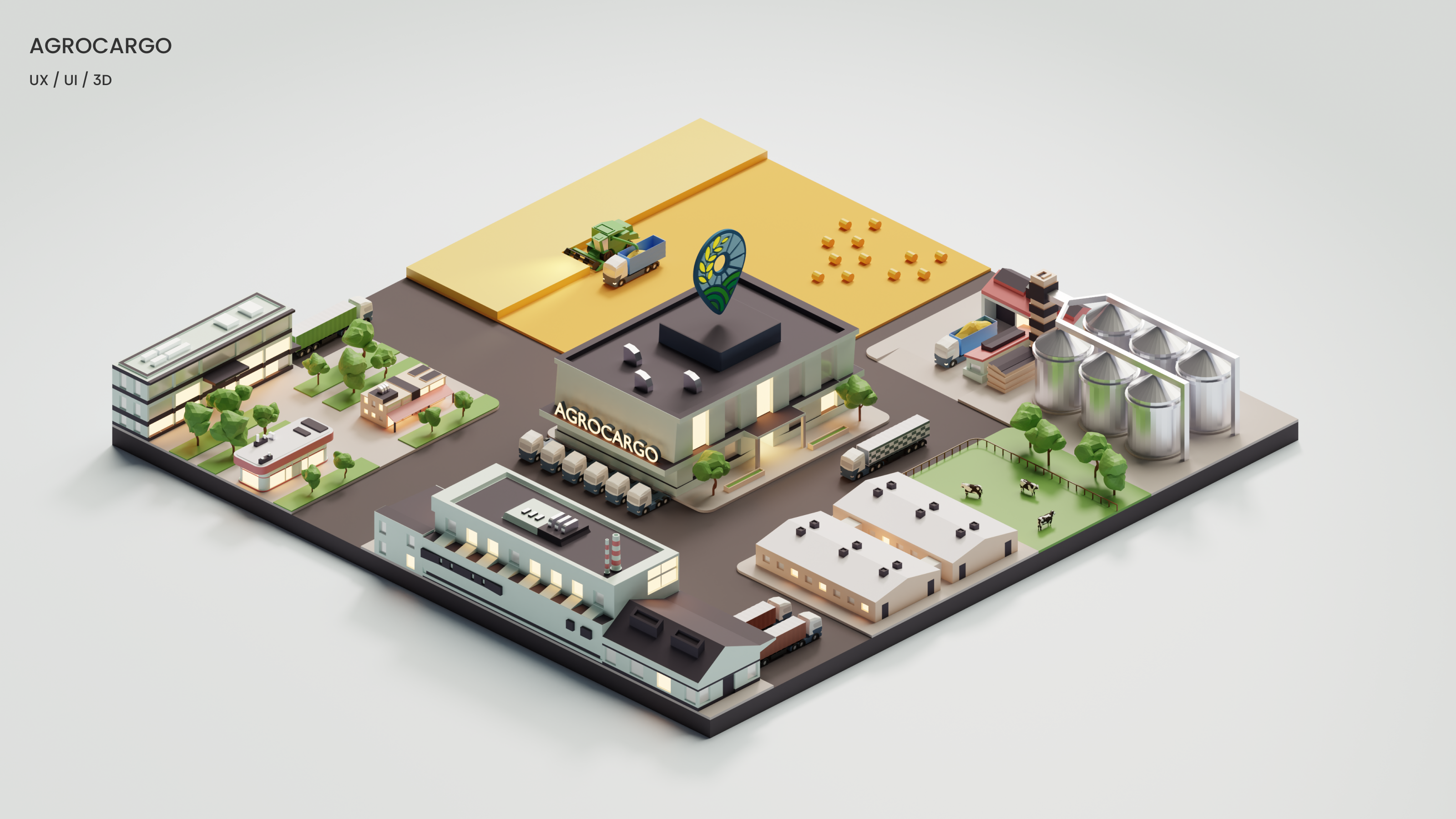 AGROCARGO — Изображение №1 — Интерфейсы, Иллюстрация на Dprofile