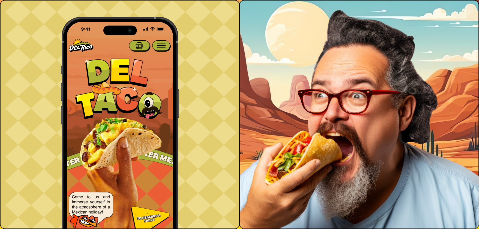 DEL TACO | American Fast-Food Restaurant — Изображение №4 — Интерфейсы на Dprofile