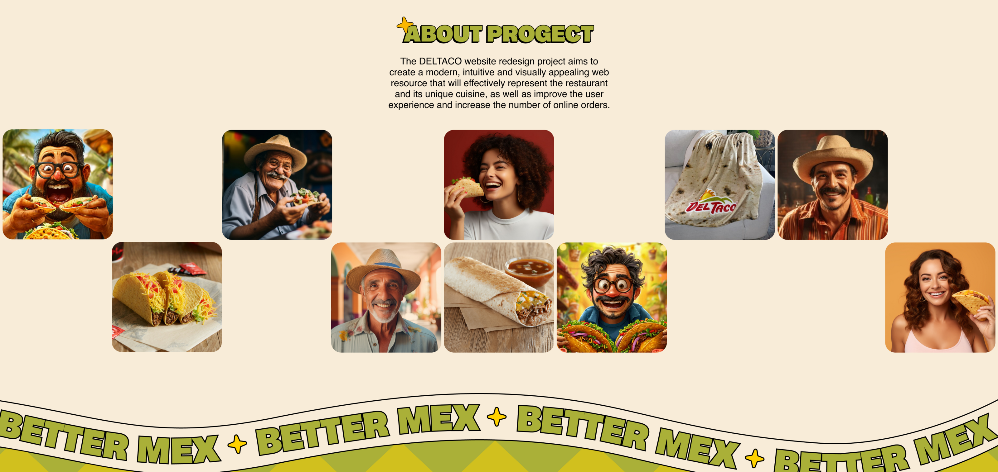 DEL TACO | American Fast-Food Restaurant — Изображение №2 — Интерфейсы на Dprofile