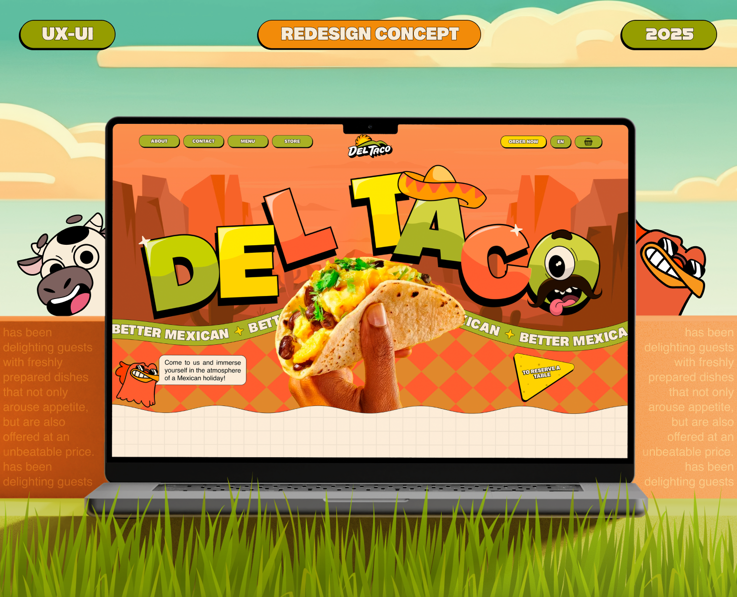 DEL TACO | American Fast-Food Restaurant — Интерфейсы на Dprofile