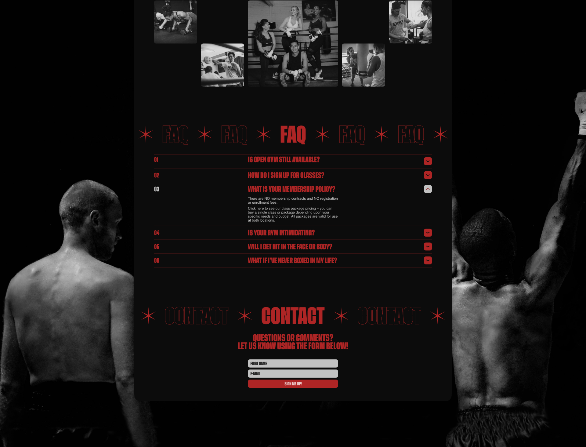 BOX N BURN︱Corporate website redesign — Изображение №5 — Интерфейсы на Dprofile