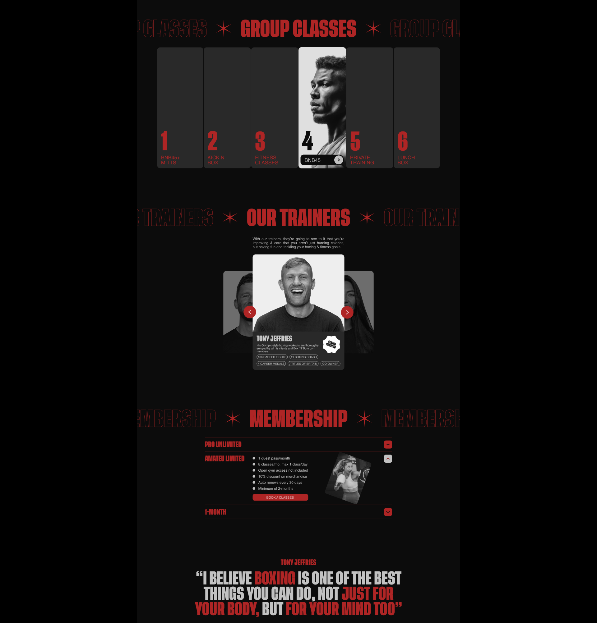 BOX N BURN︱Corporate website redesign — Изображение №4 — Интерфейсы на Dprofile
