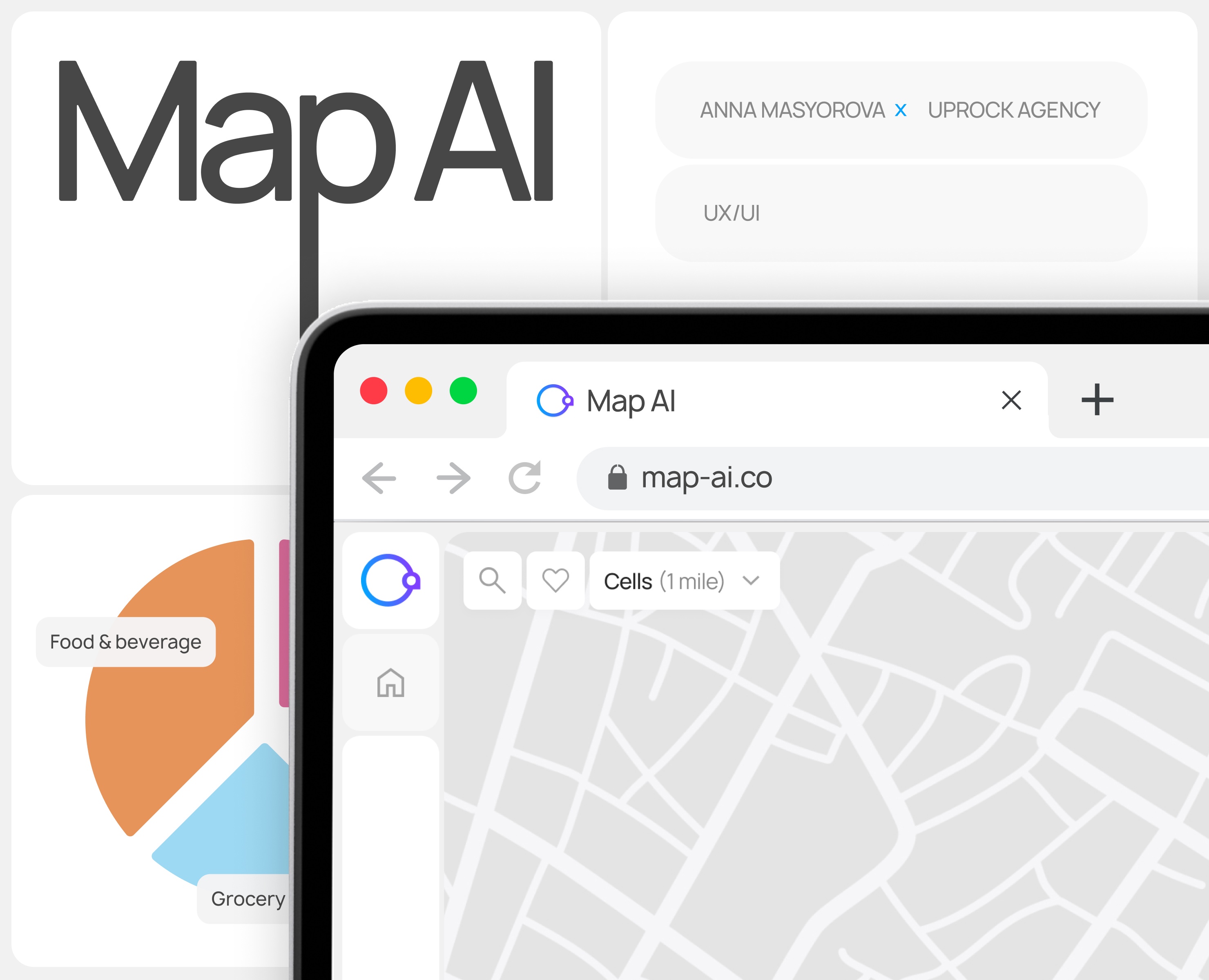 Map AI Landing page & Service design — Интерфейсы на Dprofile