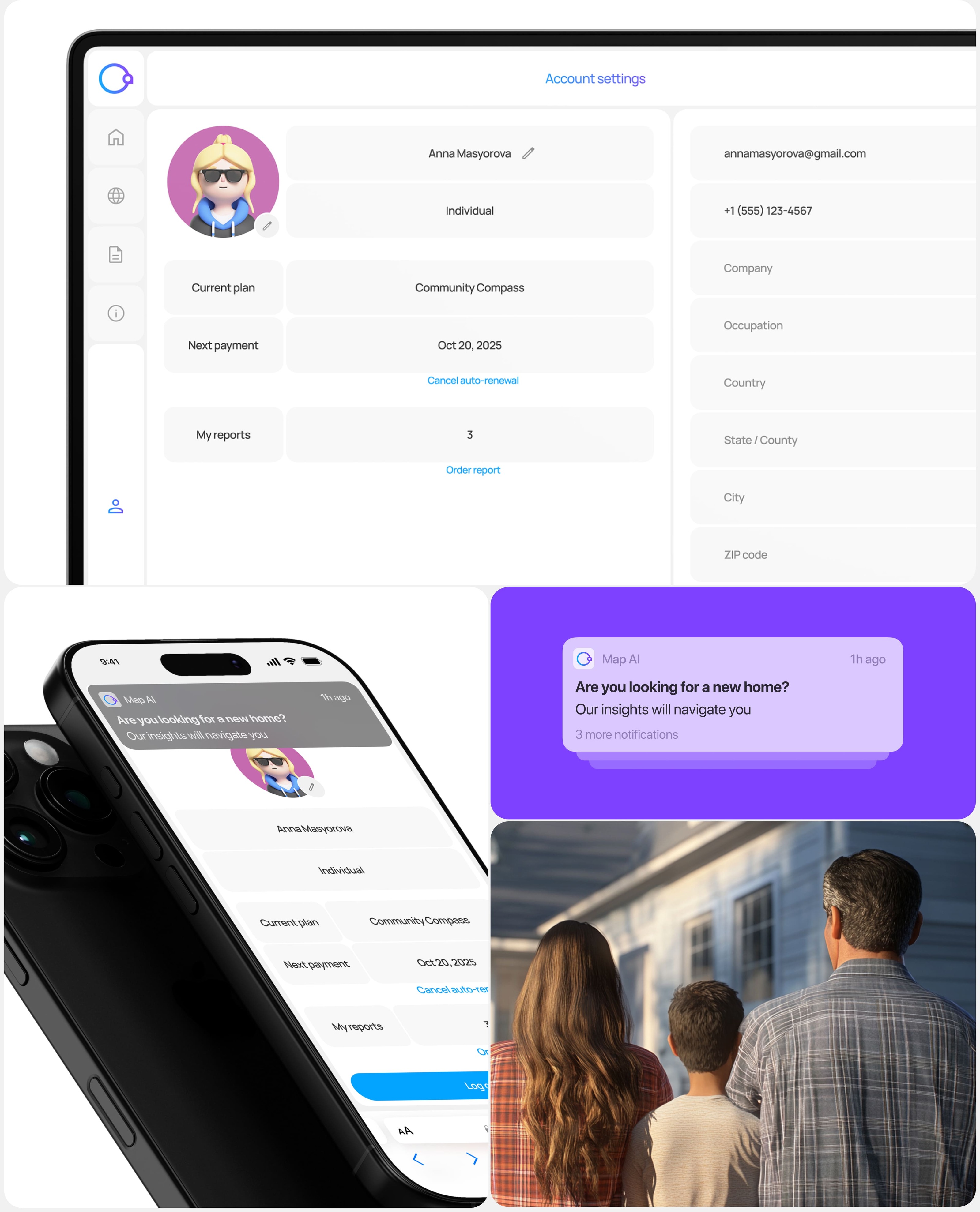 Map AI Landing page & Service design — Изображение №14 — Интерфейсы на Dprofile