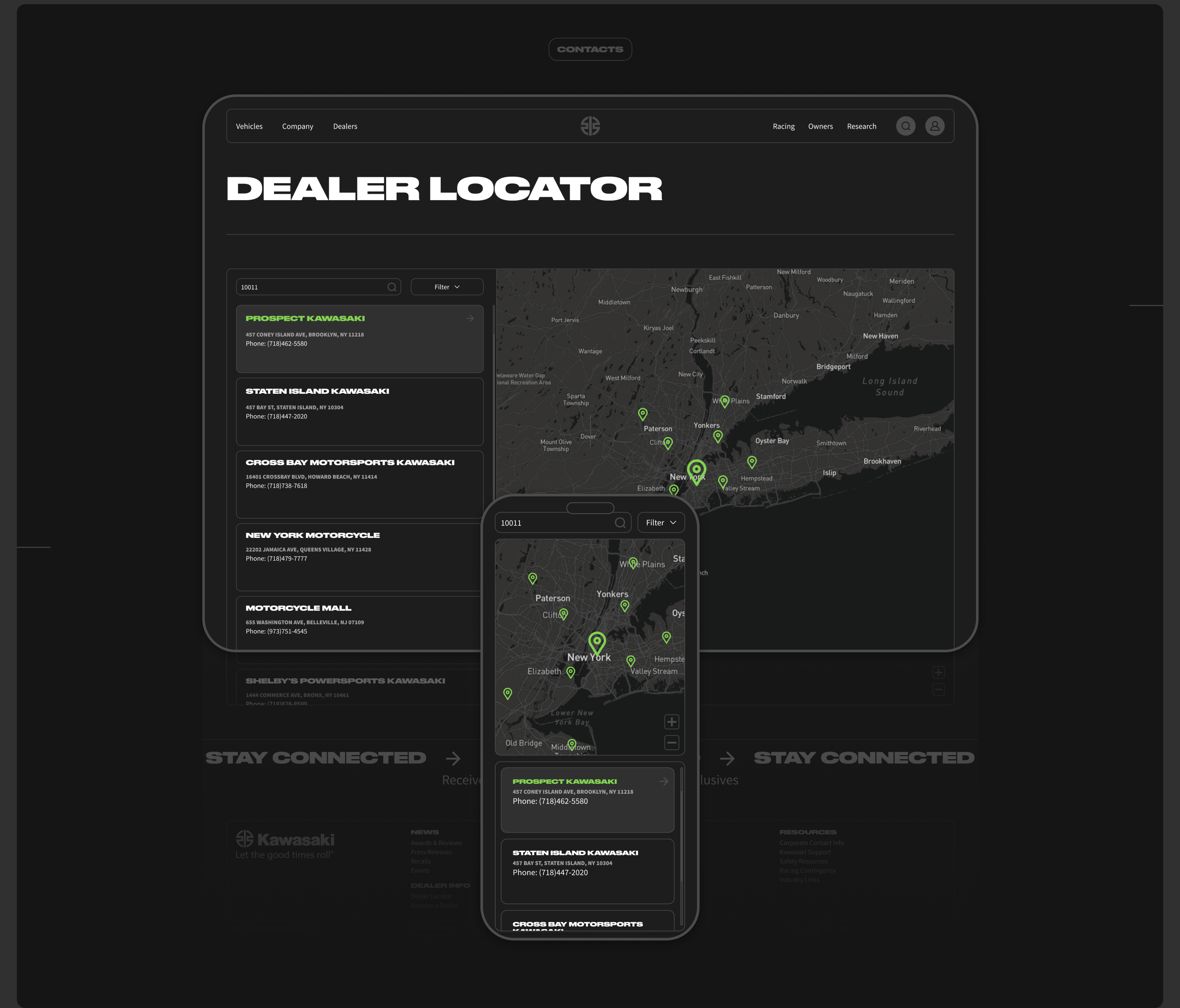 KAWASAKI / Corporate website redesign — Изображение №11 — Интерфейсы, Анимация на Dprofile