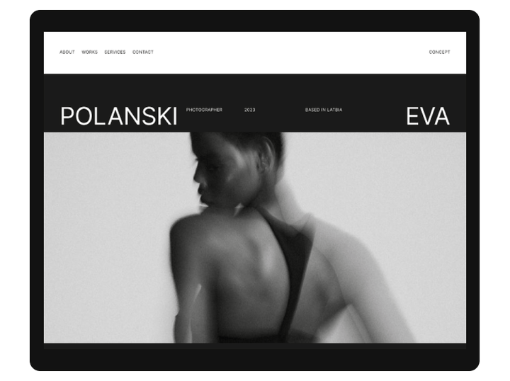 WEBSITE FOR PHOTOGRAPHER | CONCEPT — Изображение №3 — Интерфейсы на Dprofile