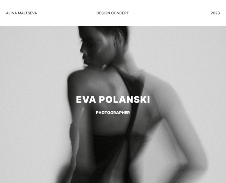 WEBSITE FOR PHOTOGRAPHER | CONCEPT — Интерфейсы на Dprofile