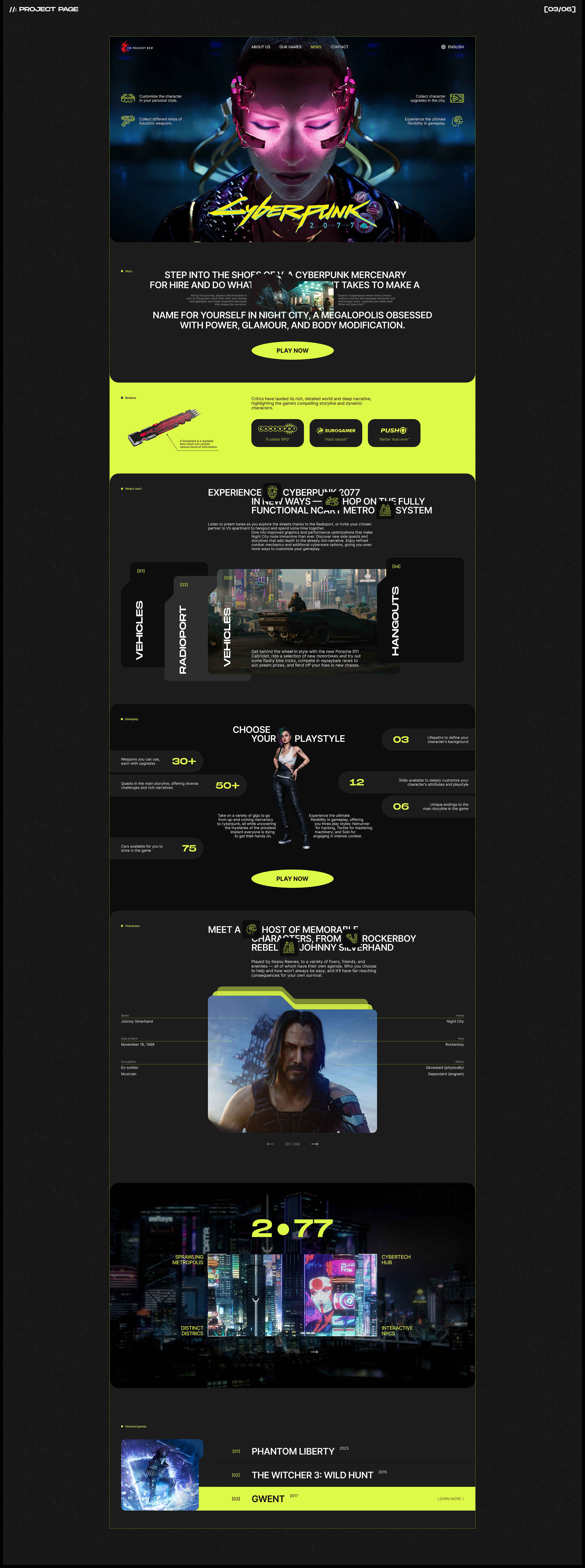 CD PROJEKT RED | Corporate Website — Изображение №10 — Интерфейсы на Dprofile