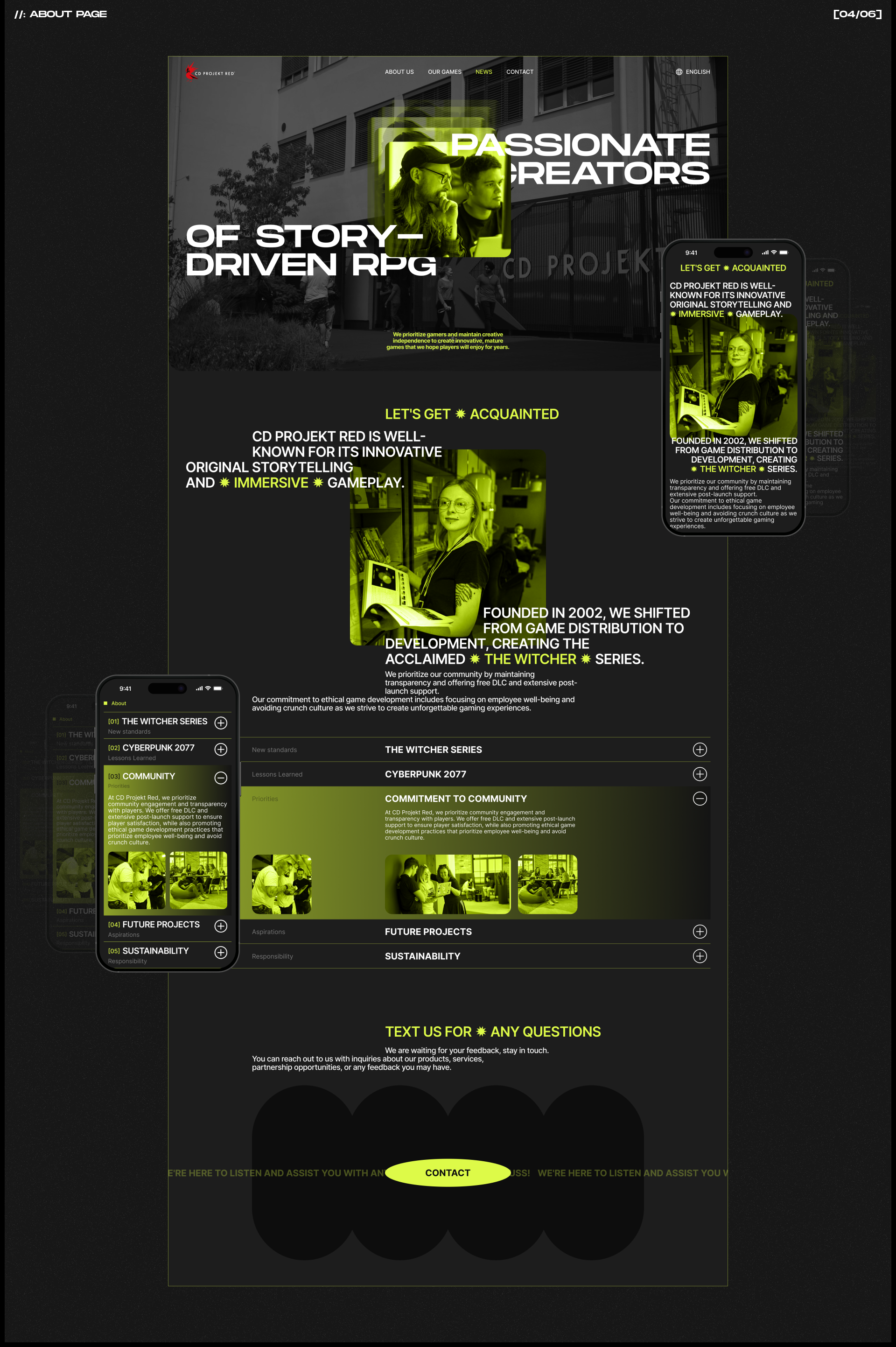 CD PROJEKT RED | Corporate Website — Изображение №13 — Интерфейсы на Dprofile