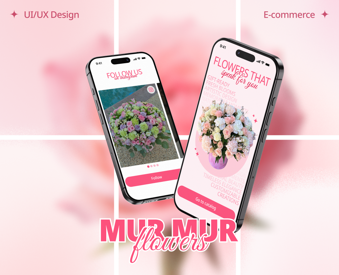 MUR MUR Flowers | E-commerce Website — Интерфейсы, Анимация на Dprofile