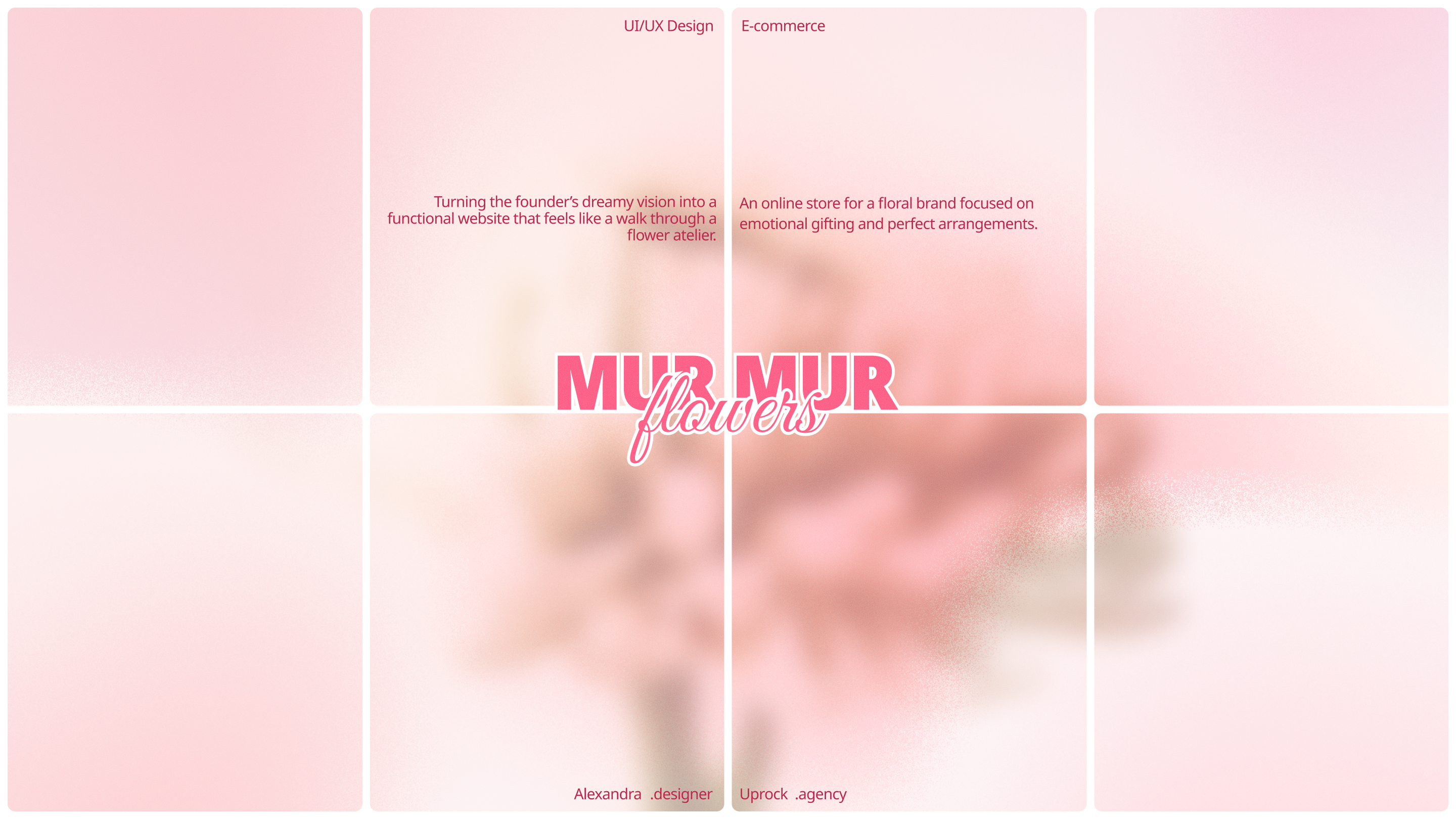 MUR MUR Flowers | E-commerce Website — Изображение №1 — Интерфейсы, Анимация на Dprofile
