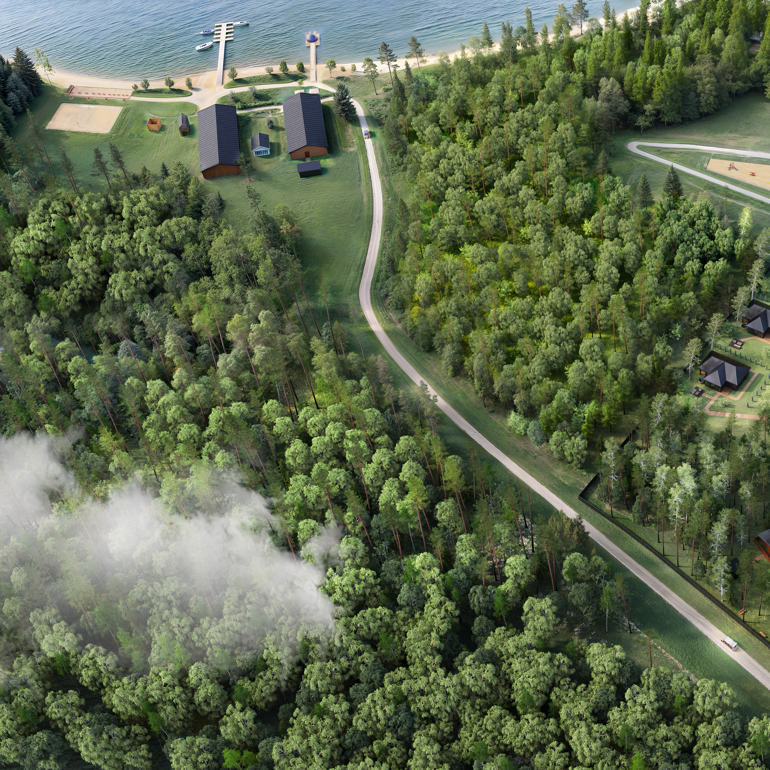 Эко-отель "Плавное течение" — Изображение №3 — 3D на Dprofile