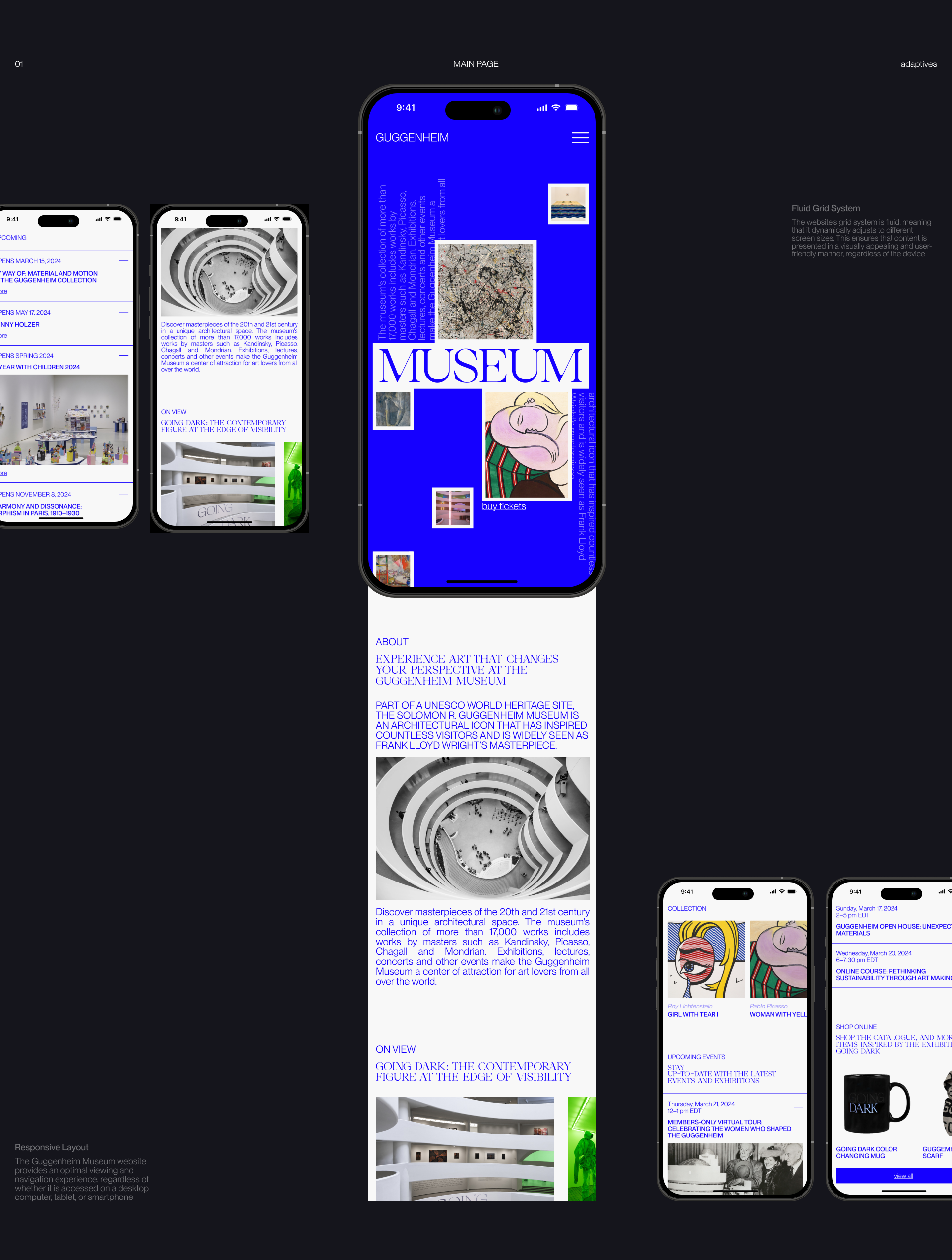 Guggenheim Museum | Corporate site redesign — Изображение №3 — Интерфейсы на Dprofile