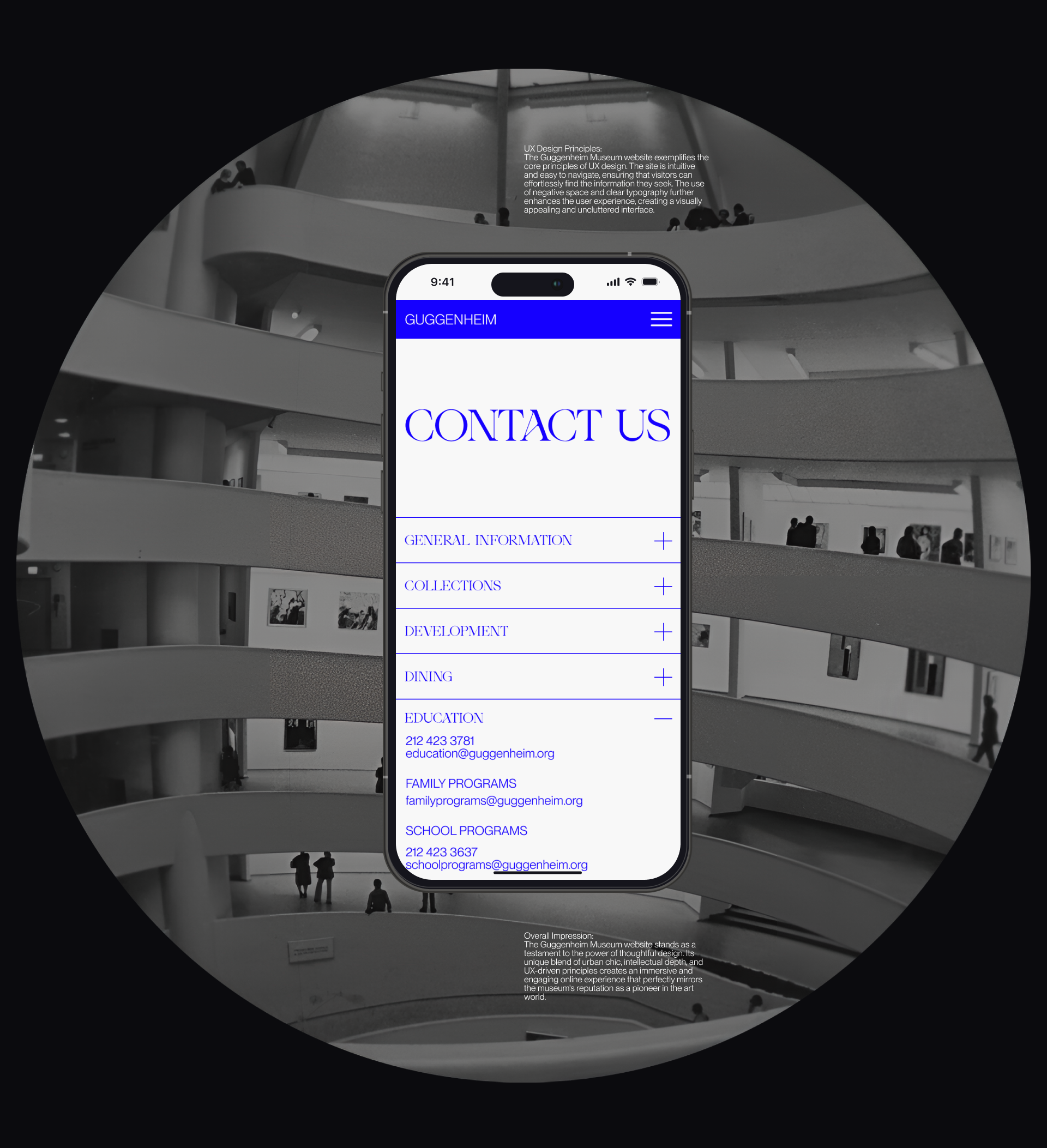 Guggenheim Museum | Corporate site redesign — Изображение №12 — Интерфейсы на Dprofile