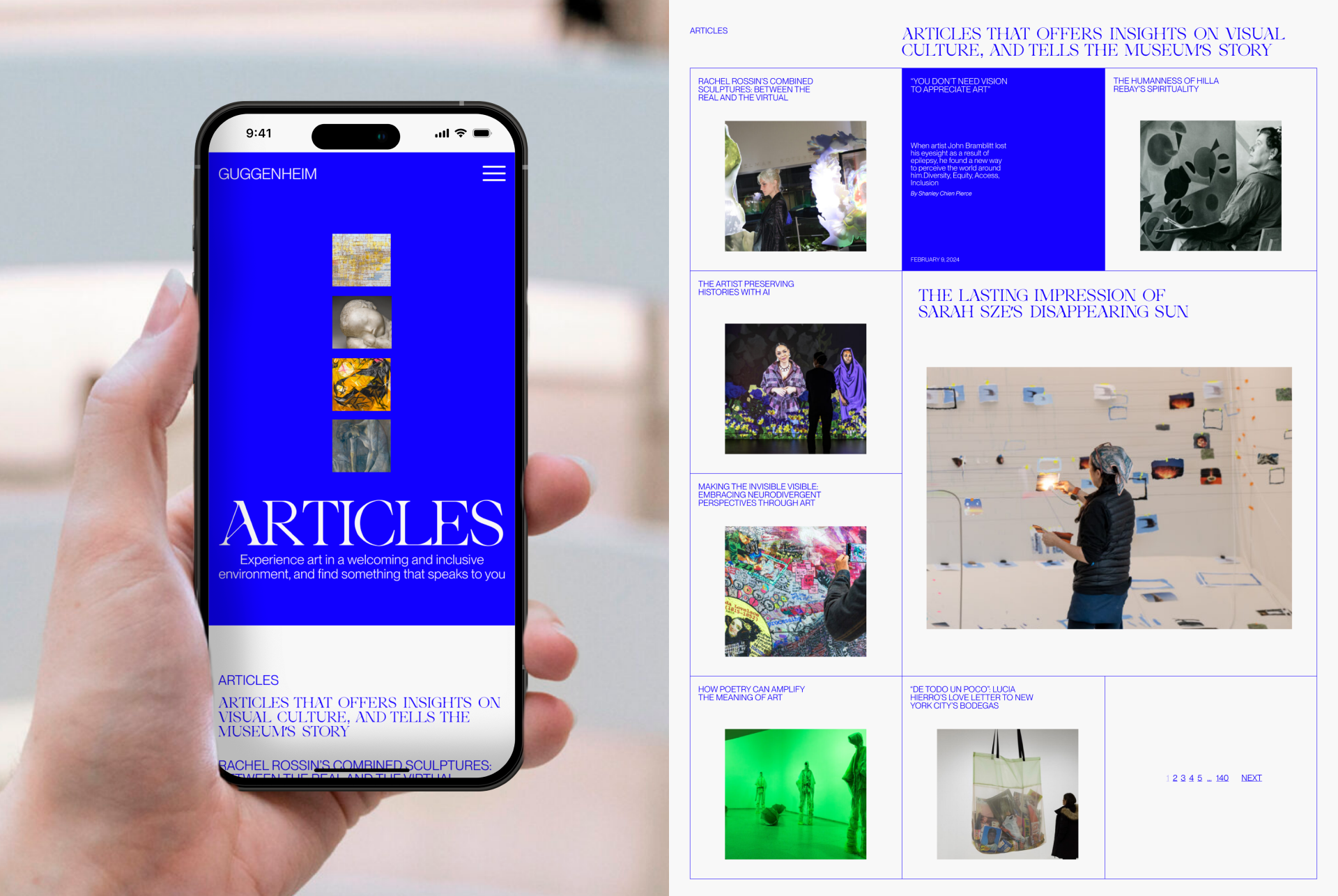 Guggenheim Museum | Corporate site redesign — Изображение №9 — Интерфейсы на Dprofile