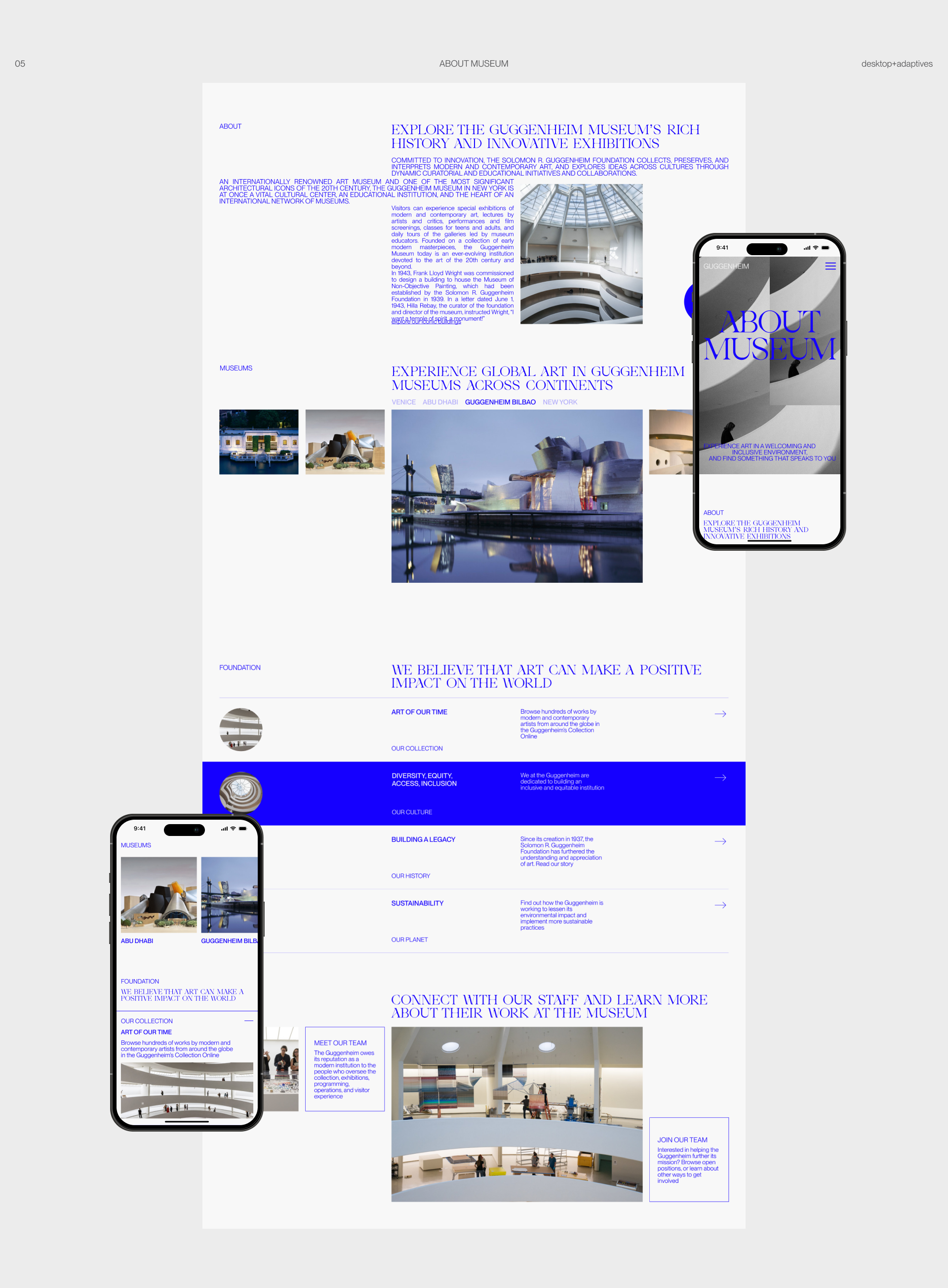 Guggenheim Museum | Corporate site redesign — Изображение №11 — Интерфейсы на Dprofile