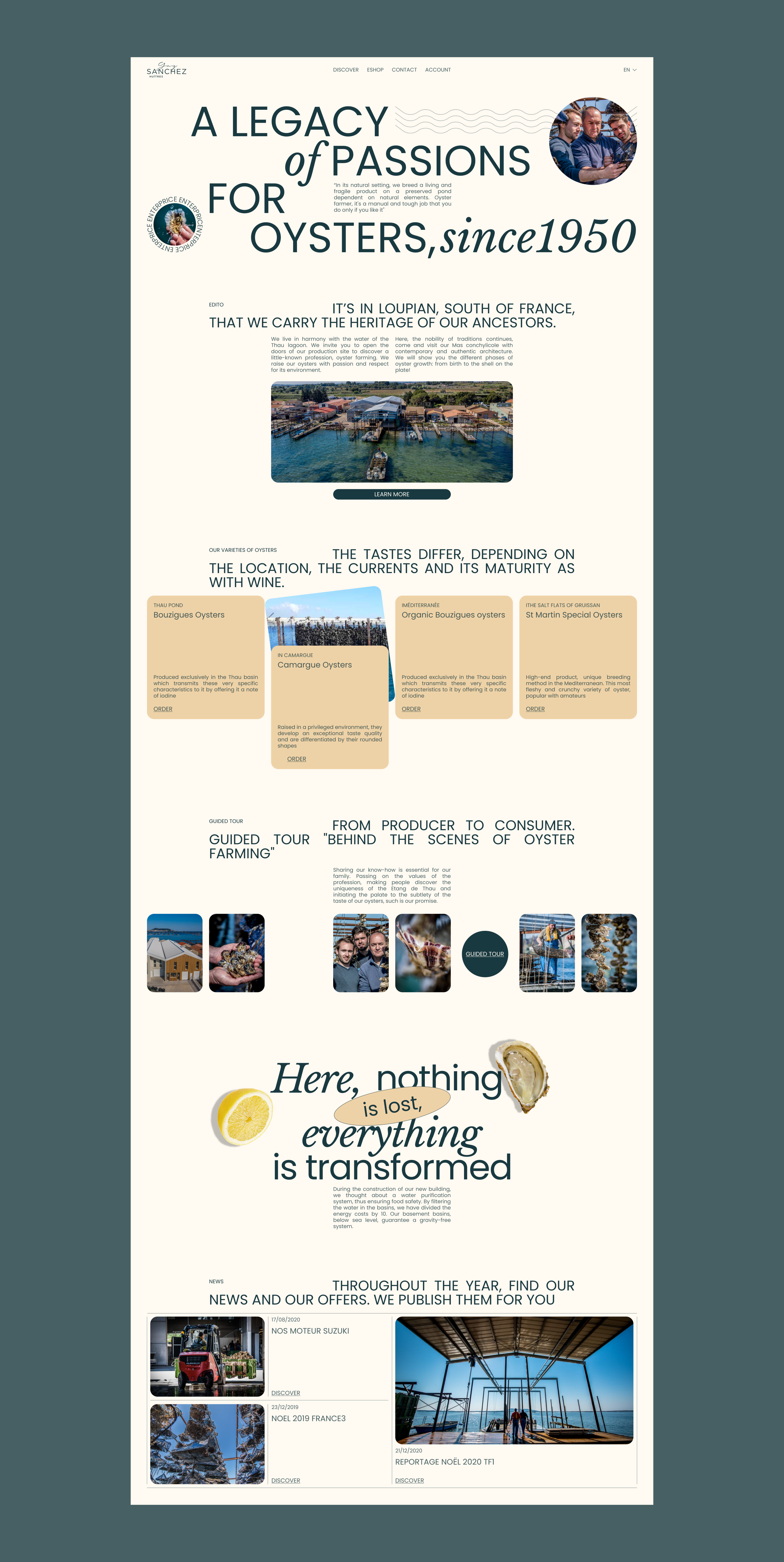 GUY SANCHEZ HUÎTRE — Изображение №2 — Интерфейсы на Dprofile
