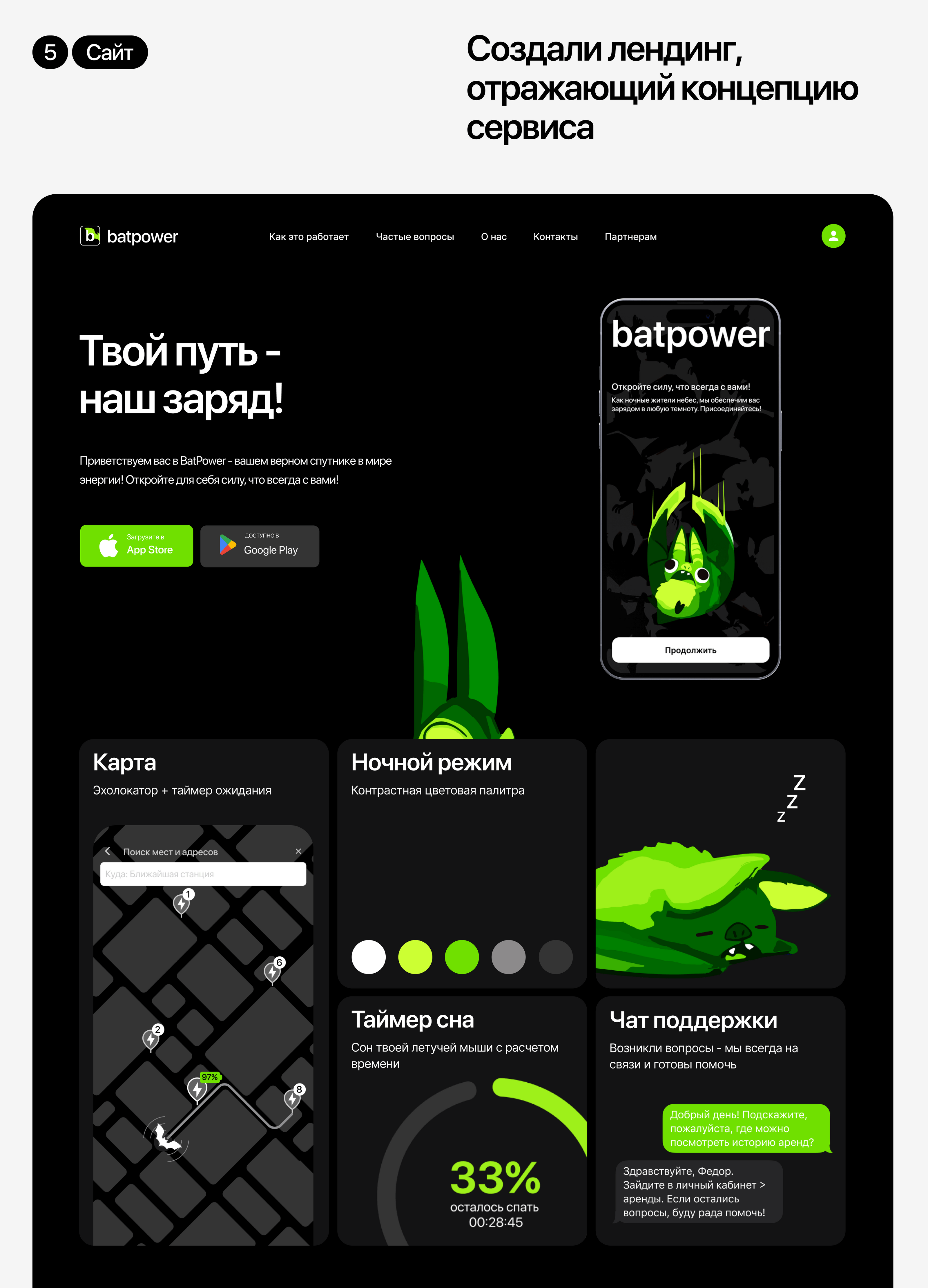 batpower / приложение для сервиса аренды повербанков — Изображение №5 — Иллюстрация, Интерфейсы на Dprofile