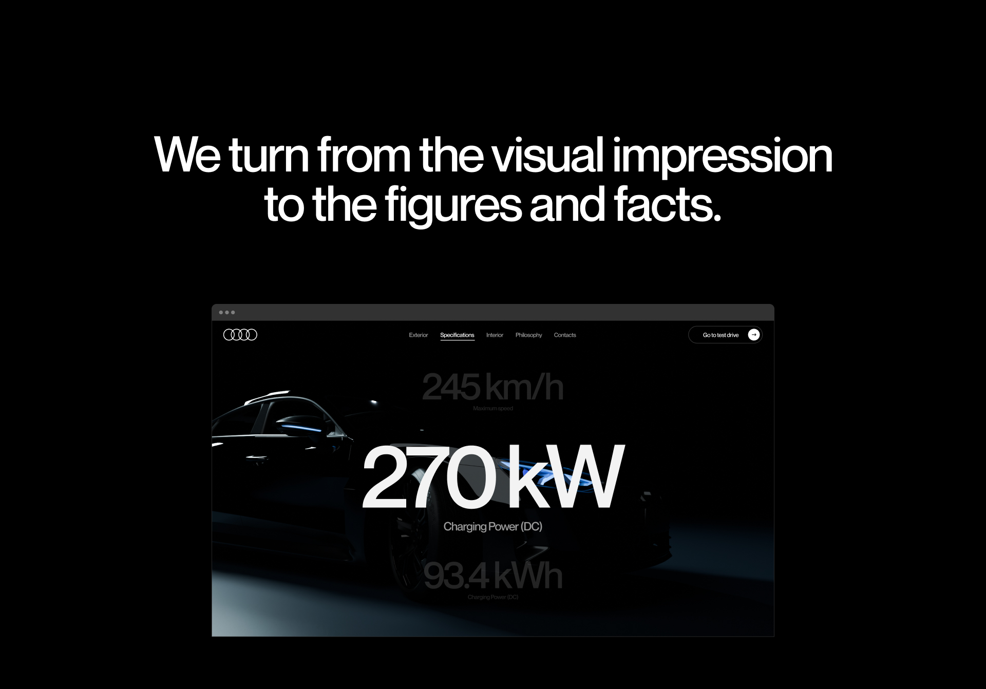 Audi E-tron | Web-concept — Изображение №7 — Интерфейсы, 3D на Dprofile