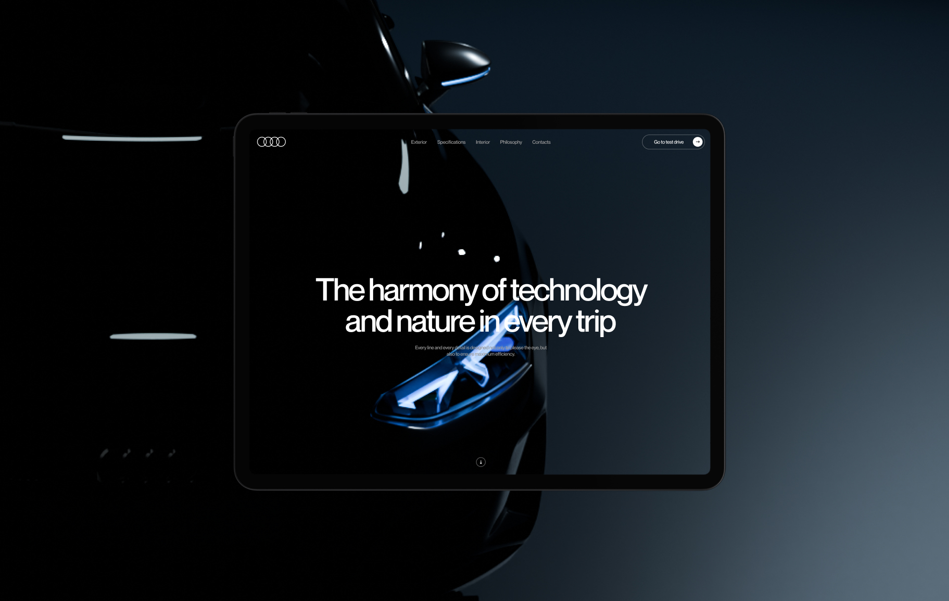 Audi E-tron | Web-concept — Изображение №6 — Интерфейсы, 3D на Dprofile