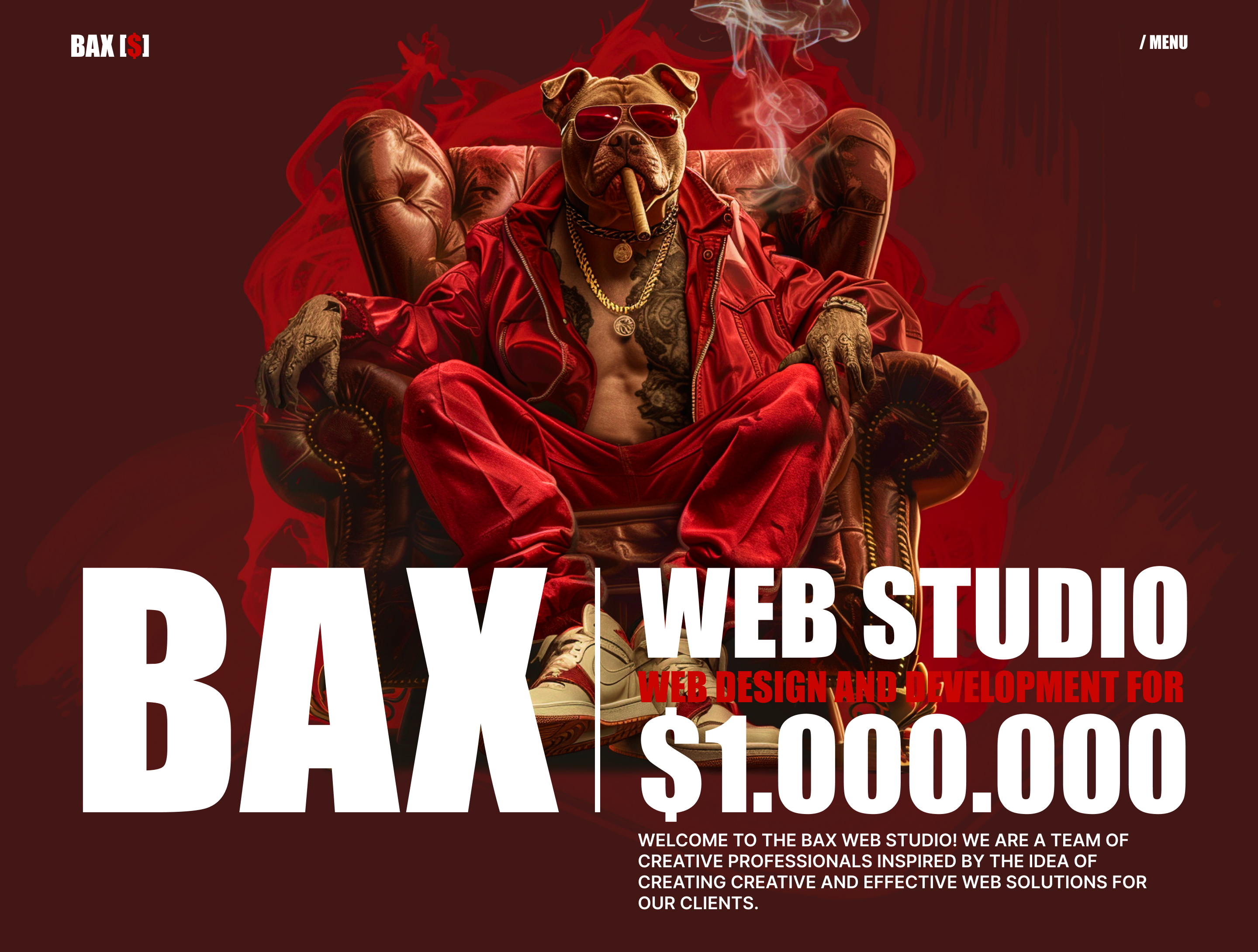 BAX- WEB studio (Concept) — Изображение №3 — Интерфейсы, Брендинг на Dprofile