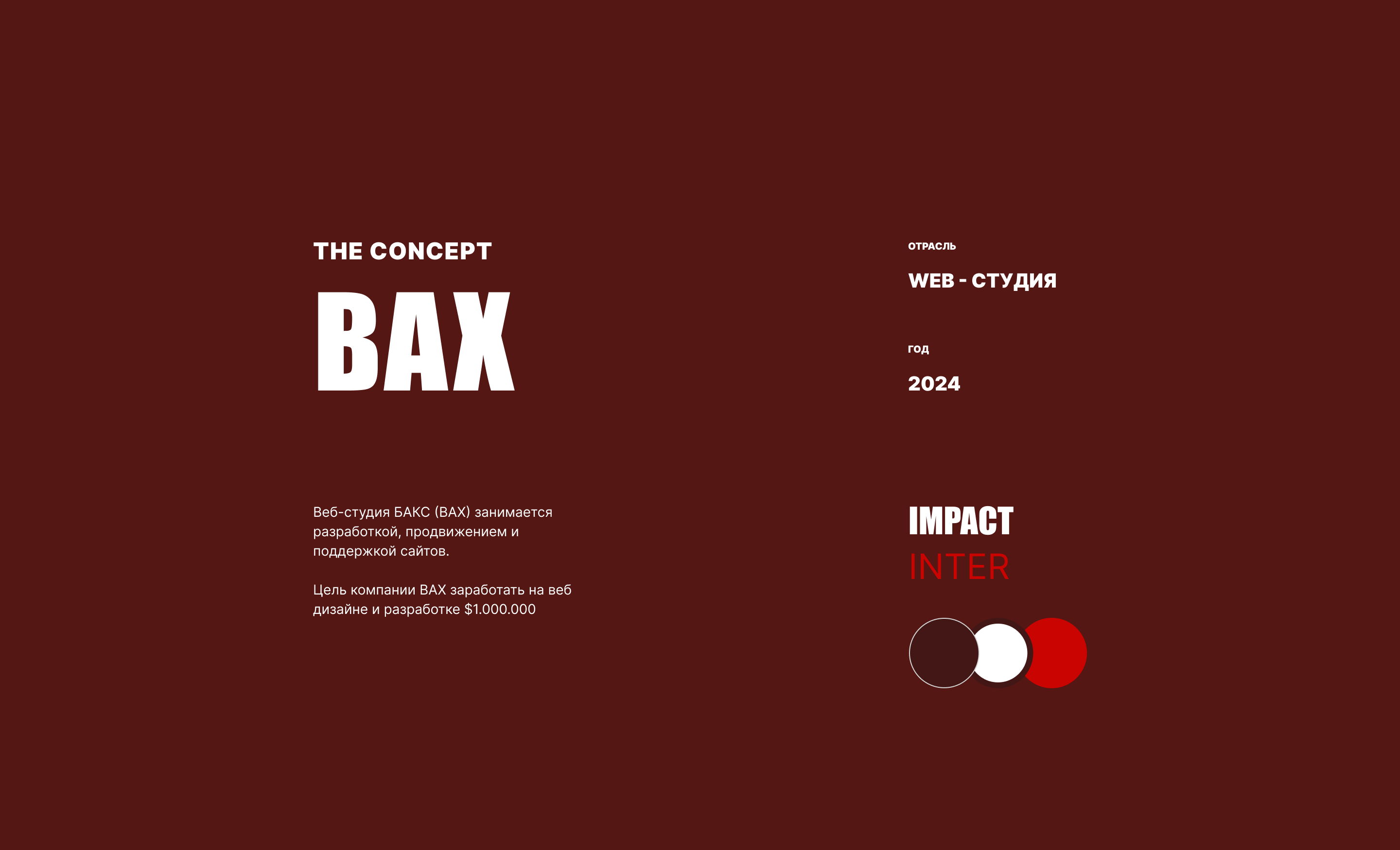 BAX- WEB studio (Concept) — Изображение №2 — Интерфейсы, Брендинг на Dprofile