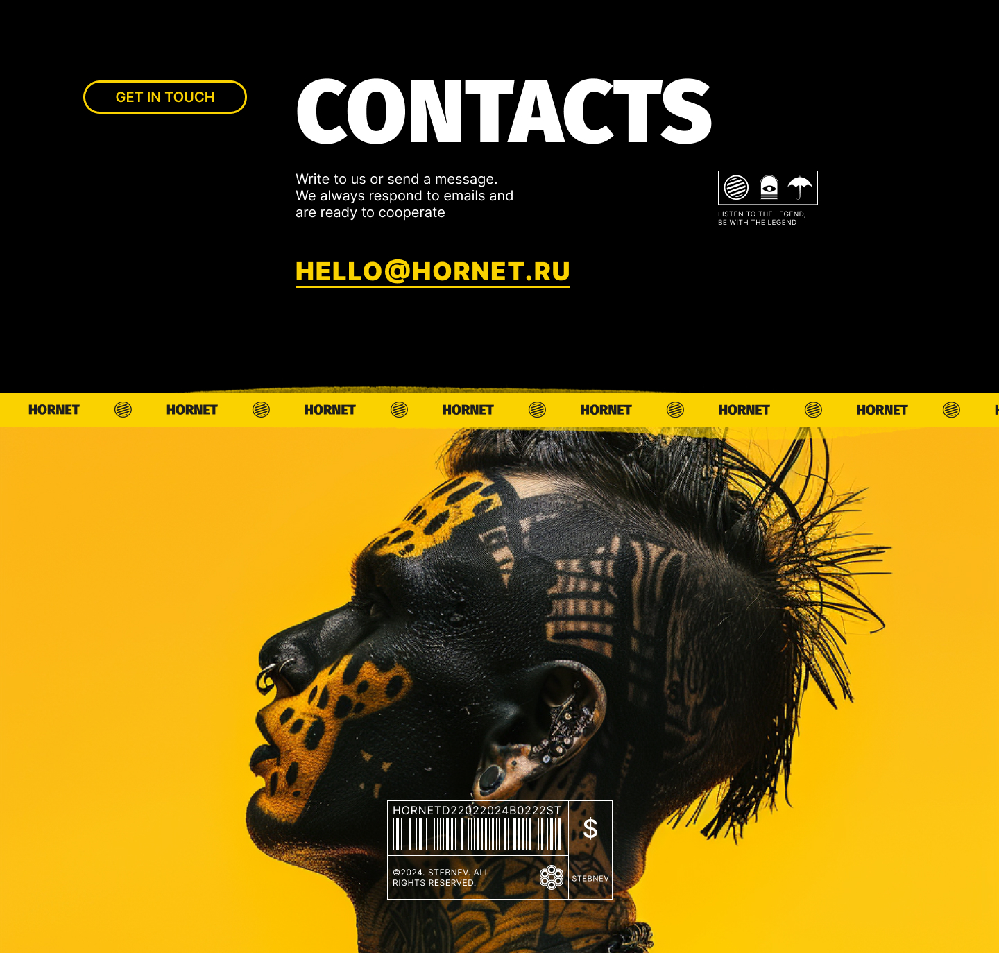 Концепт сайта рок группы HORNET — Изображение №11 — Интерфейсы, Брендинг на Dprofile