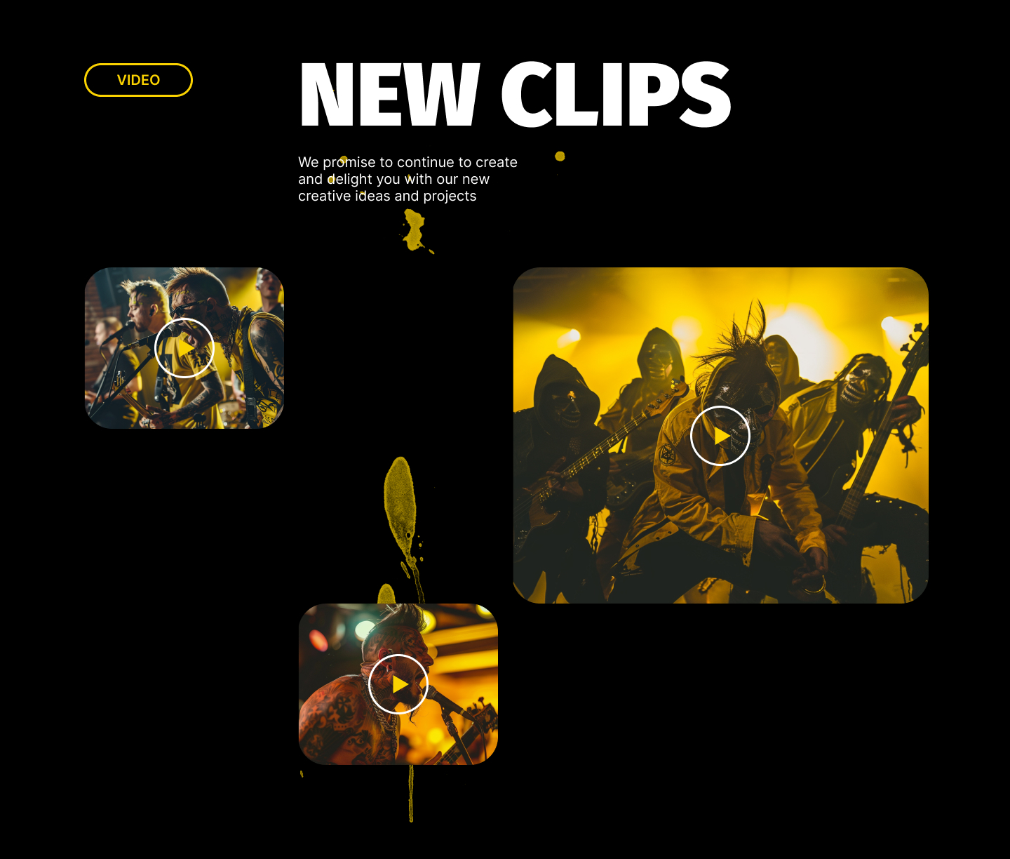 Концепт сайта рок группы HORNET — Изображение №10 — Интерфейсы, Брендинг на Dprofile