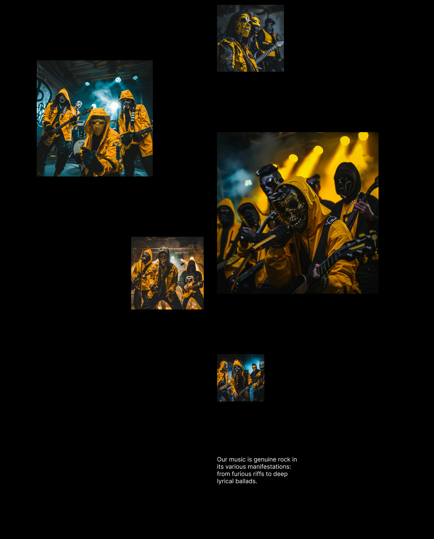 Концепт сайта рок группы HORNET — Изображение №3 — Интерфейсы, Брендинг на Dprofile