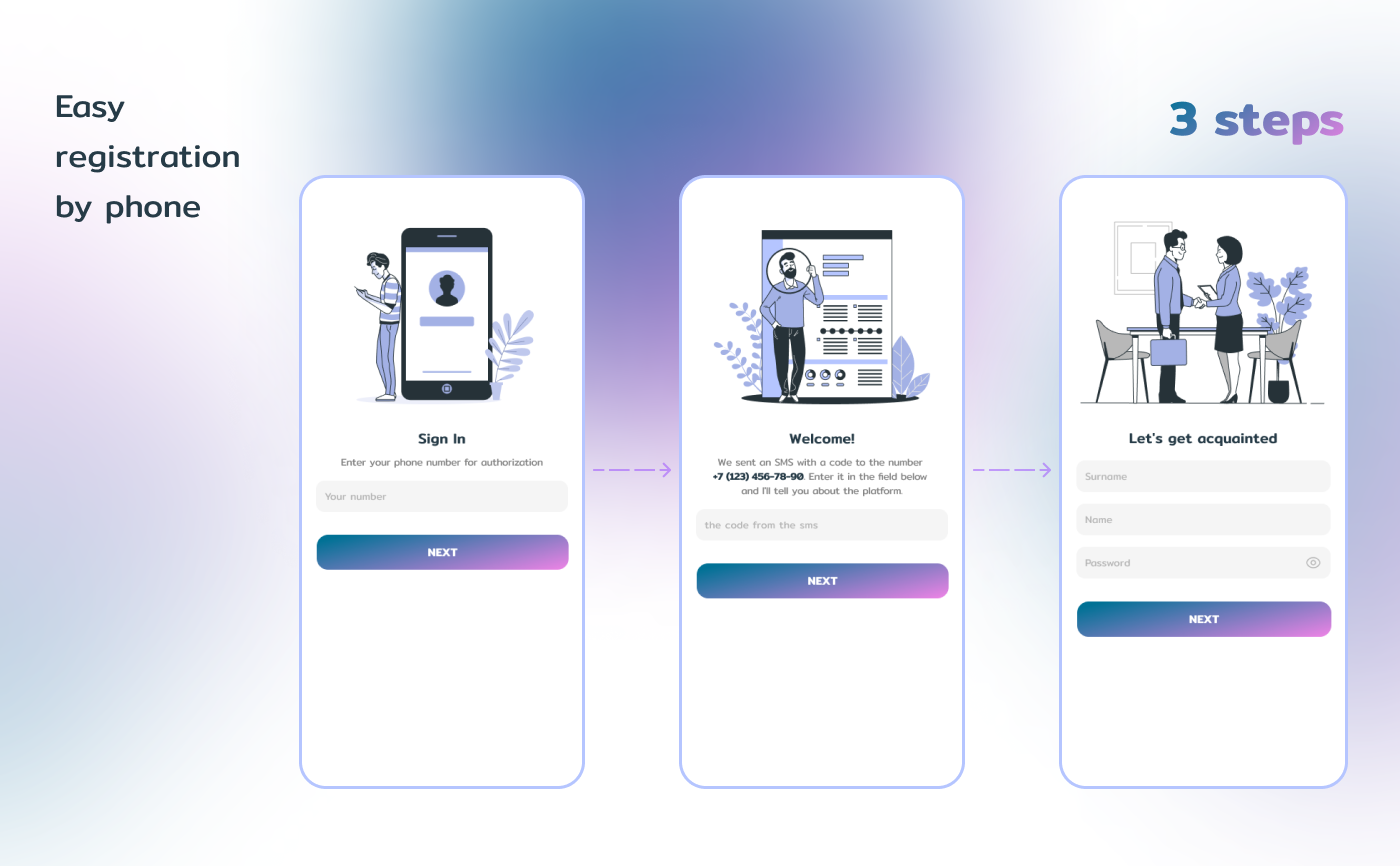 Mobile App For Job search service — Изображение №5 — Интерфейсы на Dprofile