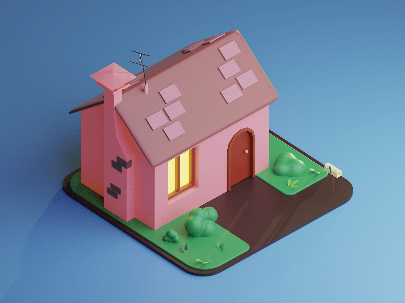 3D House Blender — Изображение №1 — 3D на Dprofile