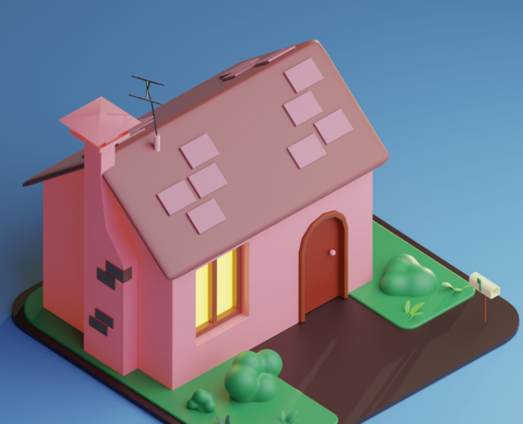 3D House Blender — 3D на Dprofile