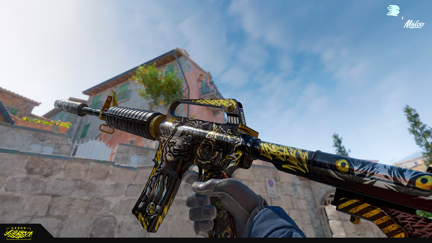 M4A1-S | Urban Tiger 2.0 (CS2 Rework) — Изображение №7 — Графика, 3D на Dprofile