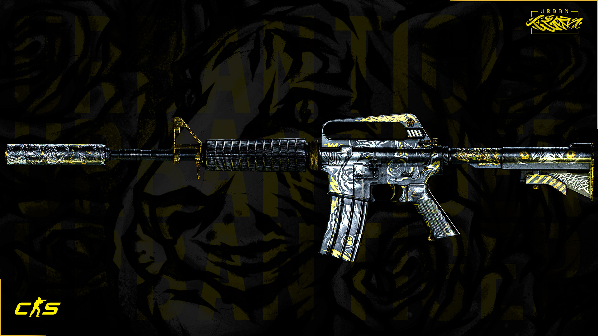 M4A1-S | Urban Tiger 2.0 (CS2 Rework) — Изображение №2 — Графика, 3D на Dprofile