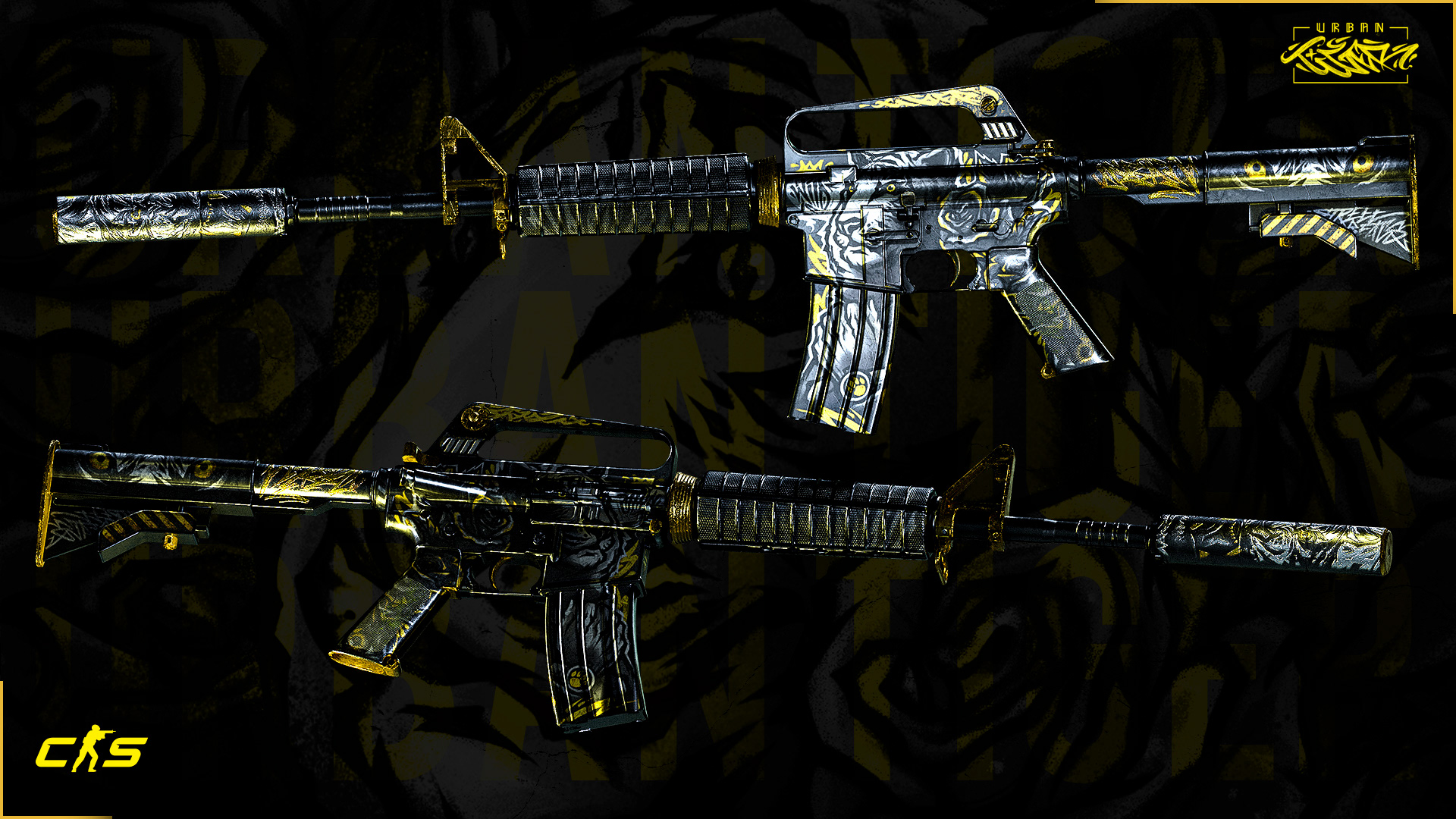 M4A1-S | Urban Tiger 2.0 (CS2 Rework) — Изображение №3 — Графика, 3D на Dprofile