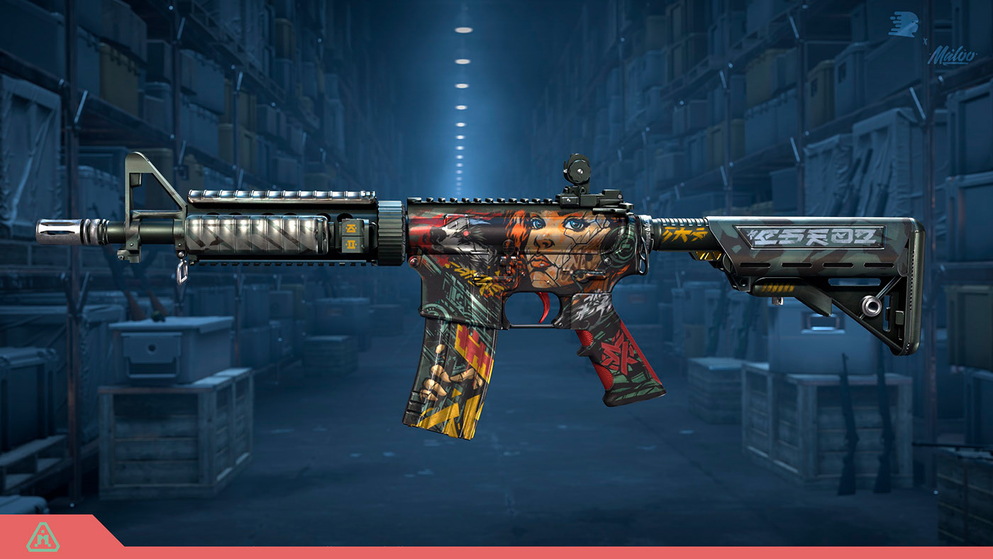 M4A4 | MOTOKO — Изображение №4 — Иллюстрация, 3D на Dprofile