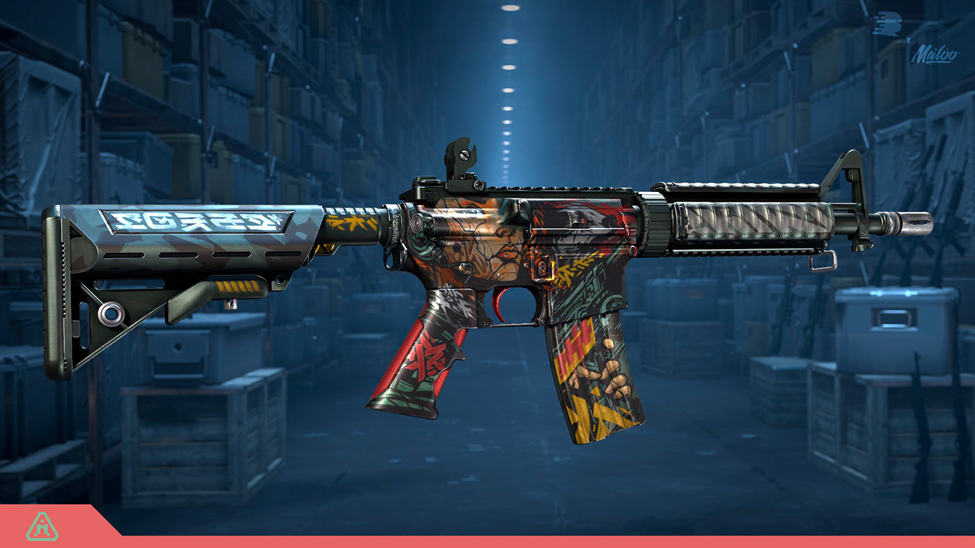 M4A4 | MOTOKO — Изображение №5 — Иллюстрация, 3D на Dprofile