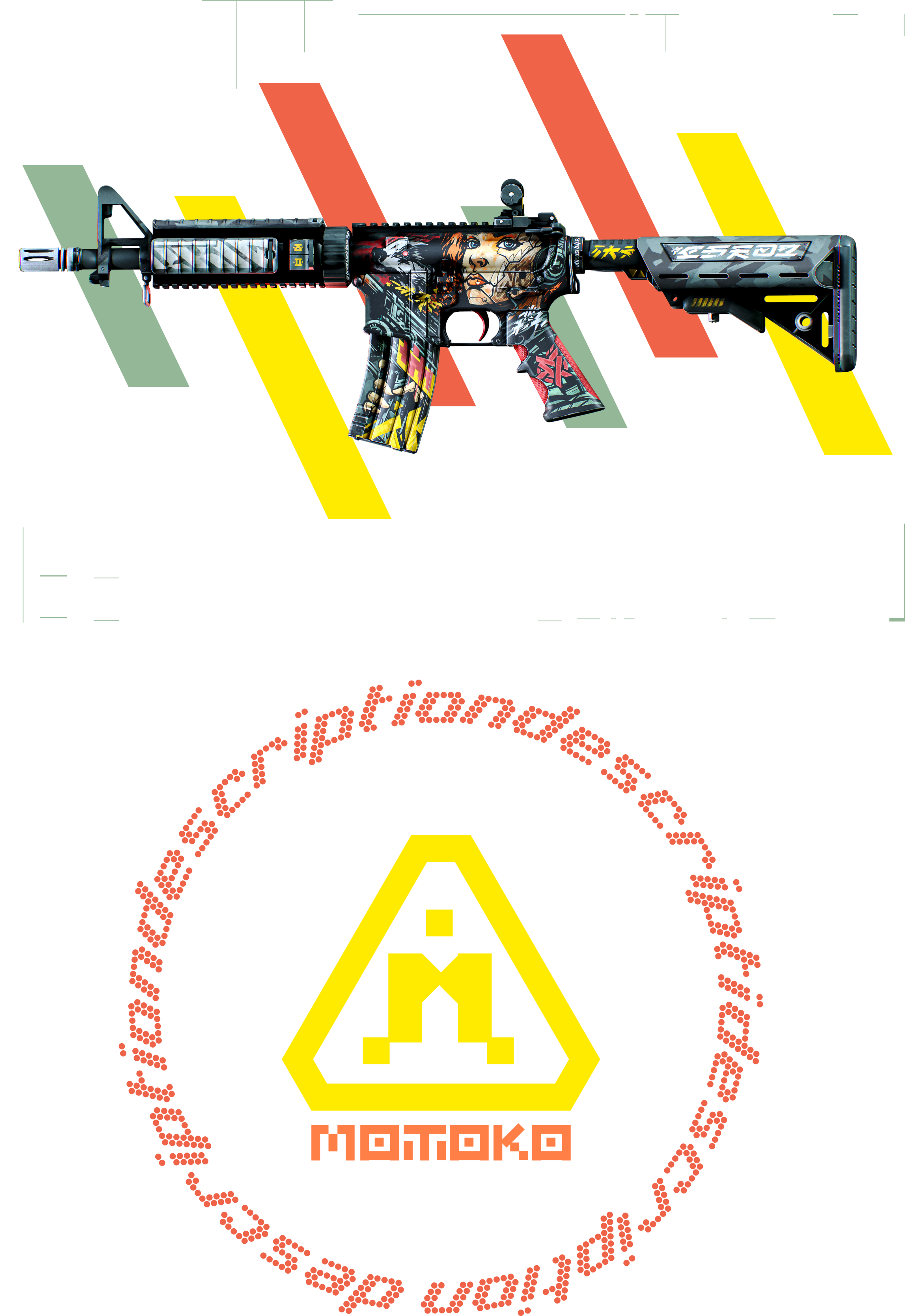 M4A4 | MOTOKO — Изображение №11 — Иллюстрация, 3D на Dprofile