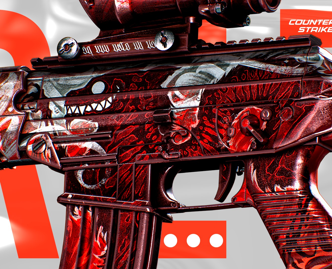 SG553 | RED ANGORA — Иллюстрация, 3D на Dprofile