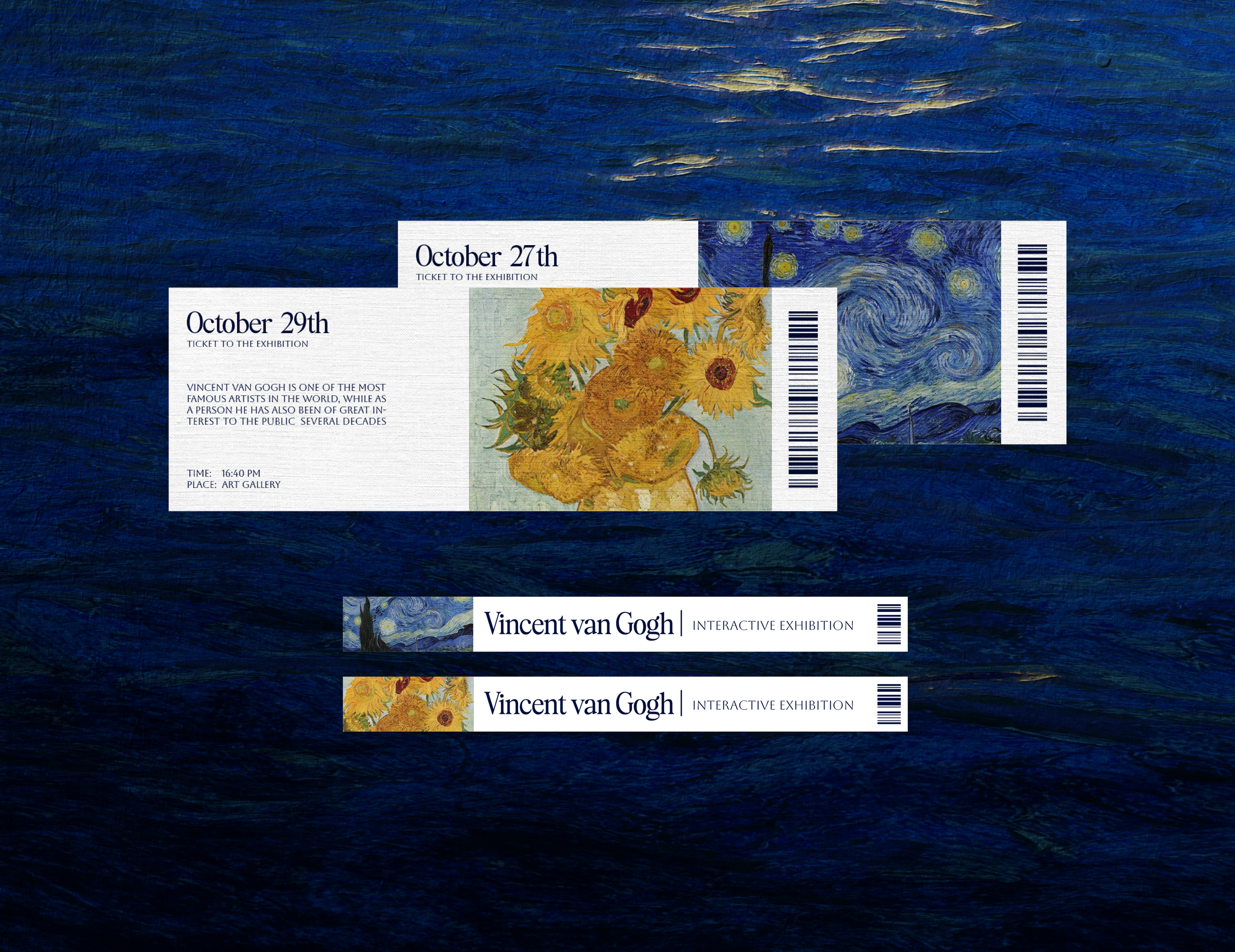 Vincent van Gogh | interactive exhibition — Изображение №7 — Брендинг на Dprofile