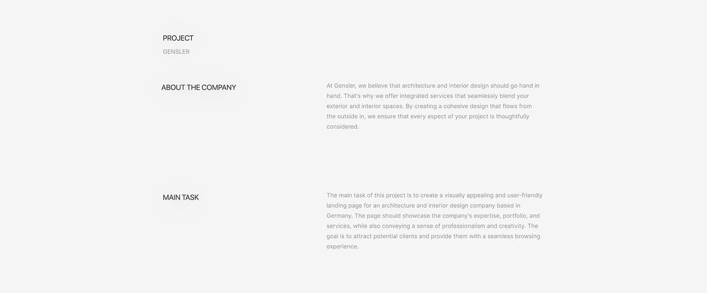 Gensler - An Architectural firm (Redesign) — Изображение №3 — Интерфейсы на Dprofile