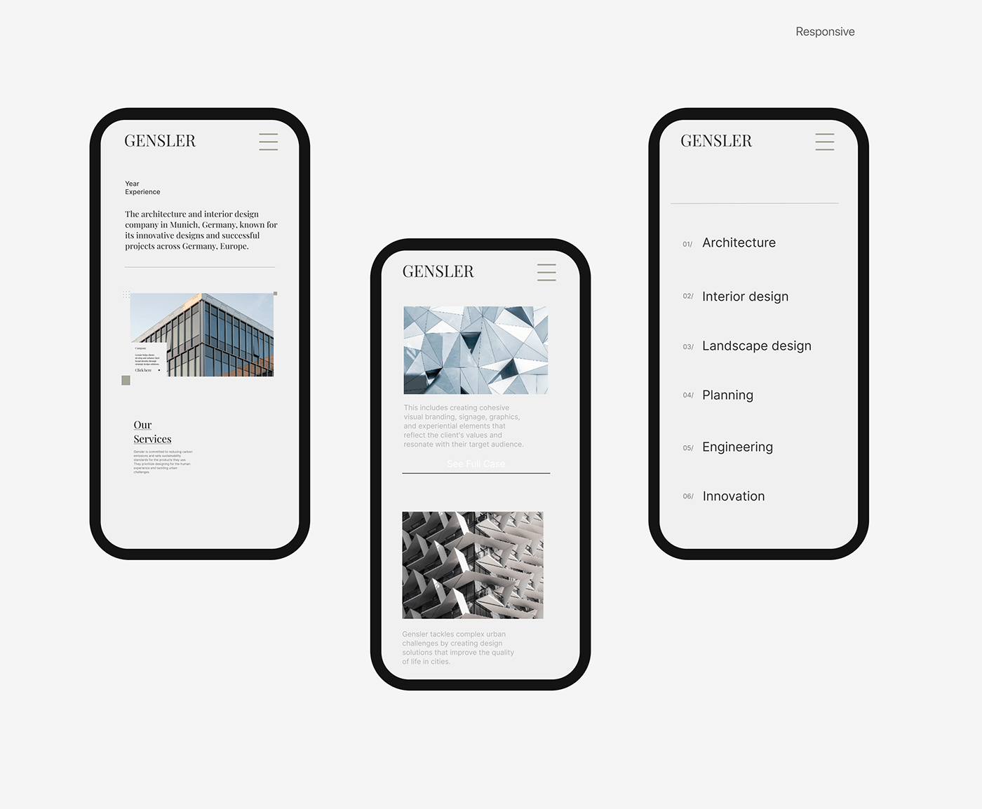 Gensler - An Architectural firm (Redesign) — Изображение №7 — Интерфейсы на Dprofile