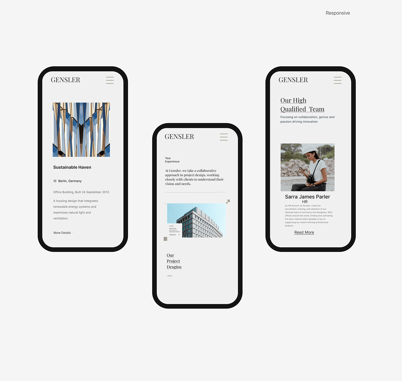 Gensler - An Architectural firm (Redesign) — Изображение №12 — Интерфейсы на Dprofile
