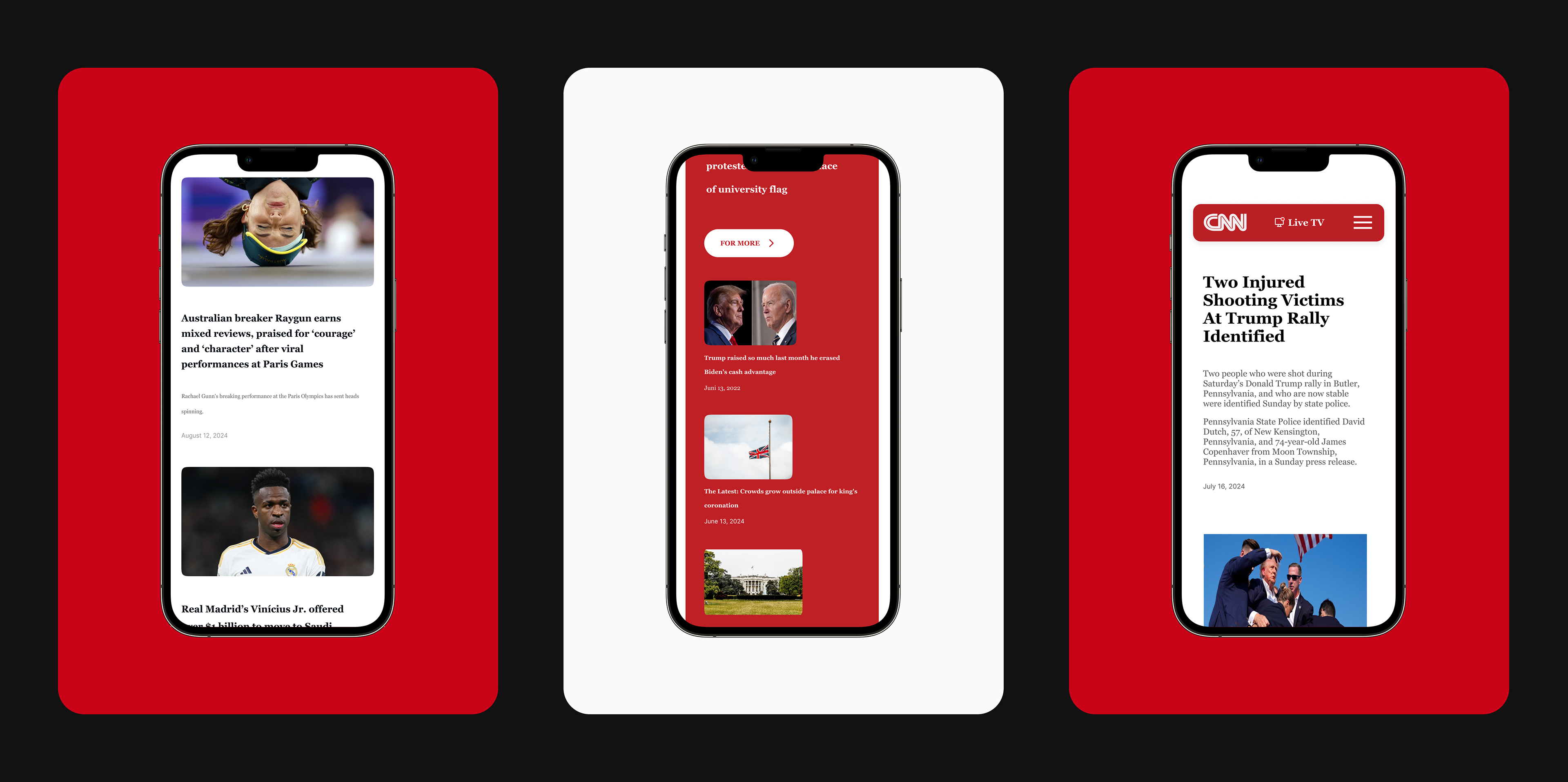 CNN REDESIGN — Изображение №7 — Интерфейсы, Анимация на Dprofile