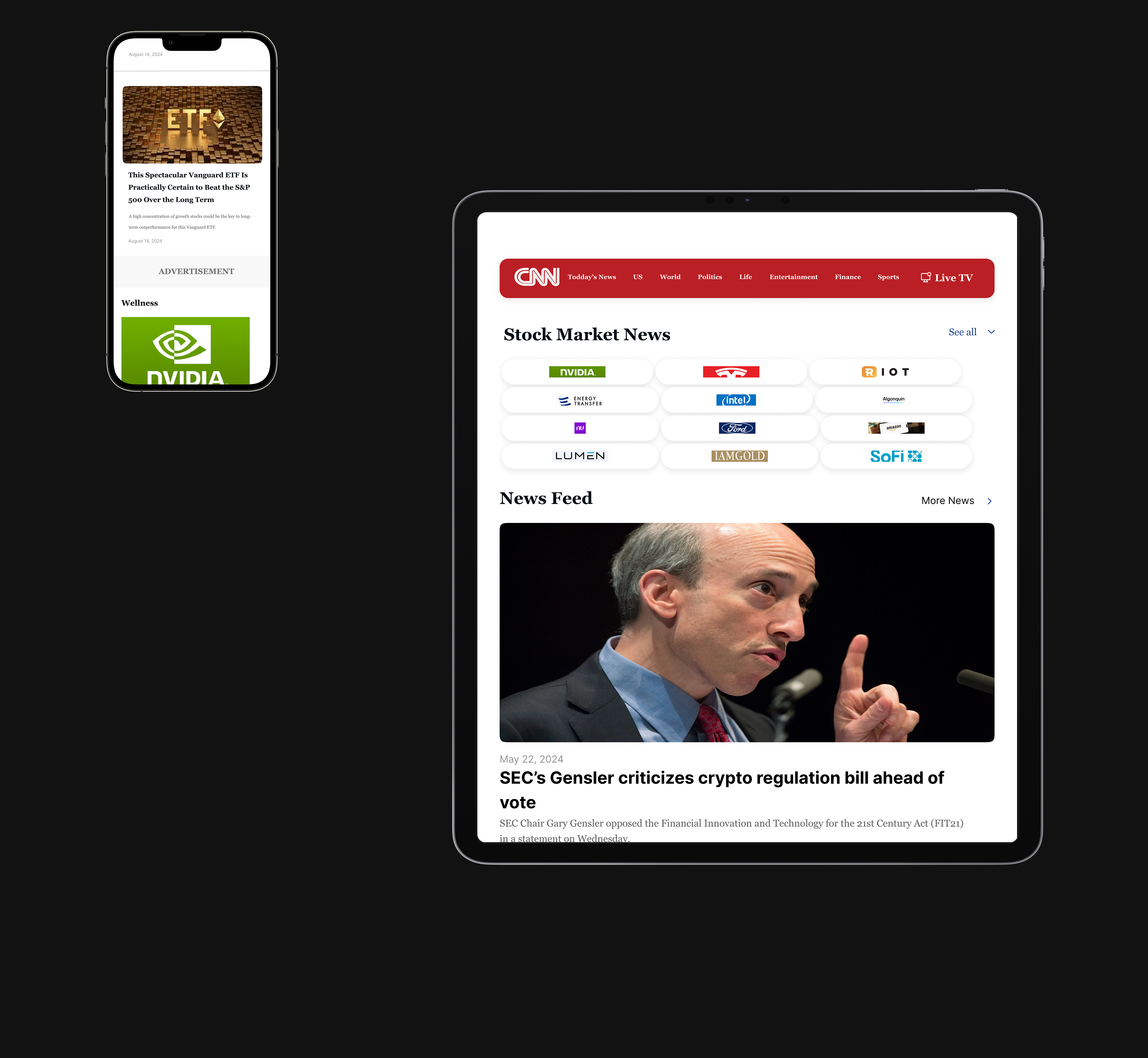 CNN REDESIGN — Изображение №11 — Интерфейсы, Анимация на Dprofile