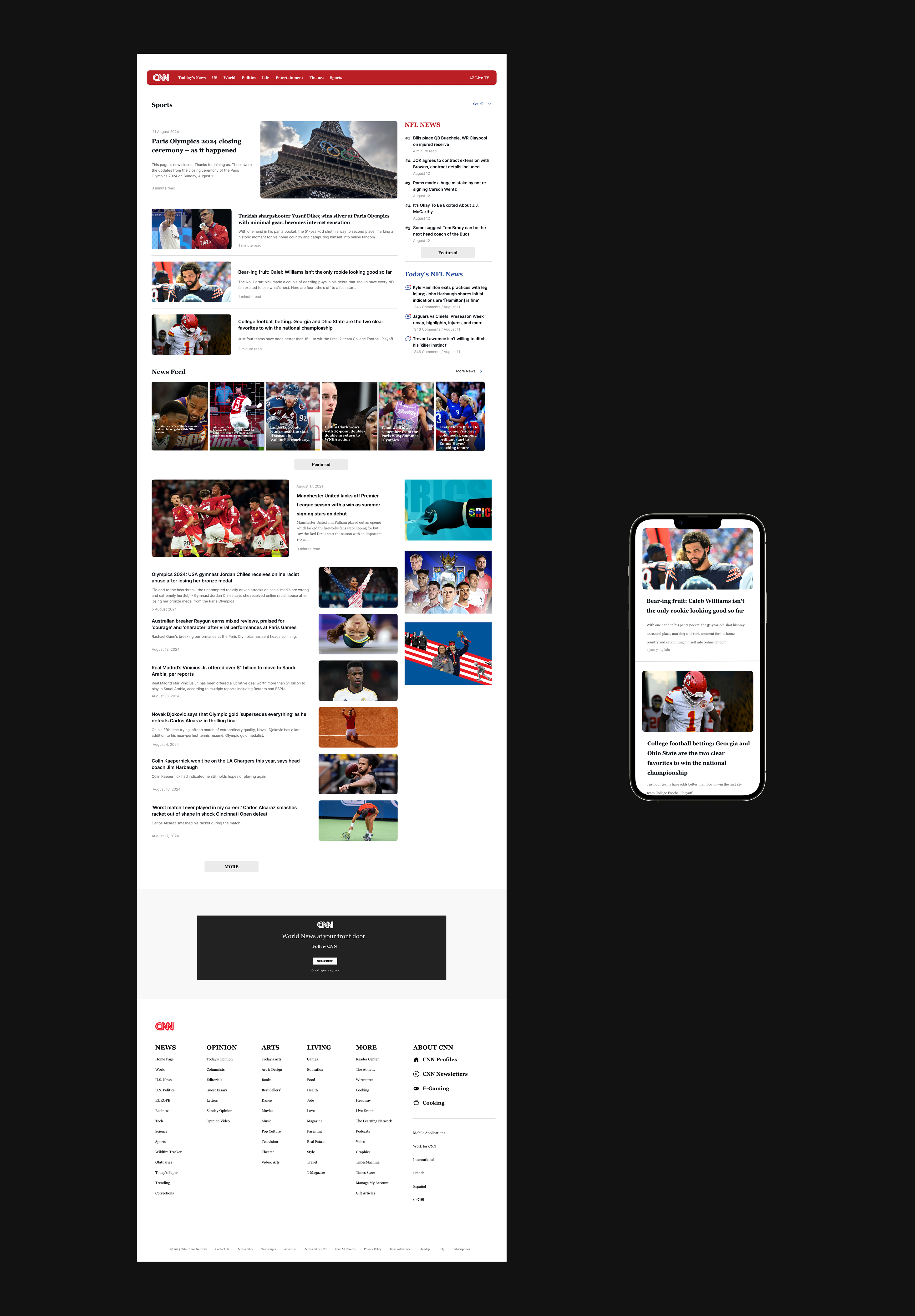 CNN REDESIGN — Изображение №8 — Интерфейсы, Анимация на Dprofile