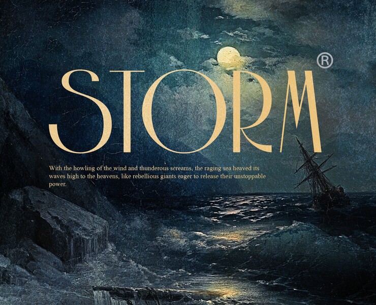 Постер "Шторм" — Графика на Dprofile